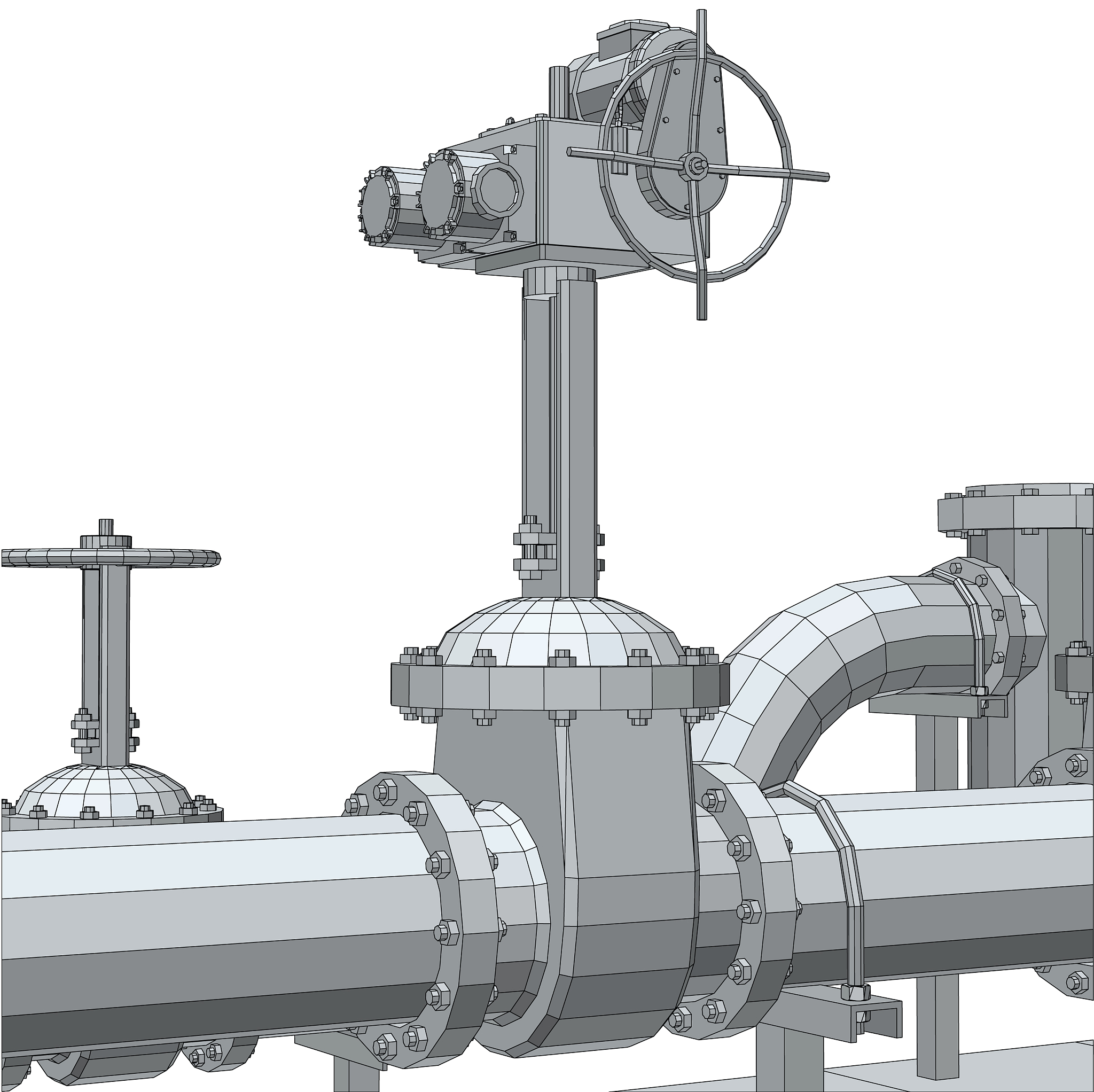 双闸板闸阀长时间使用中阀杆在流体的长时间冲击下会向上移动吗