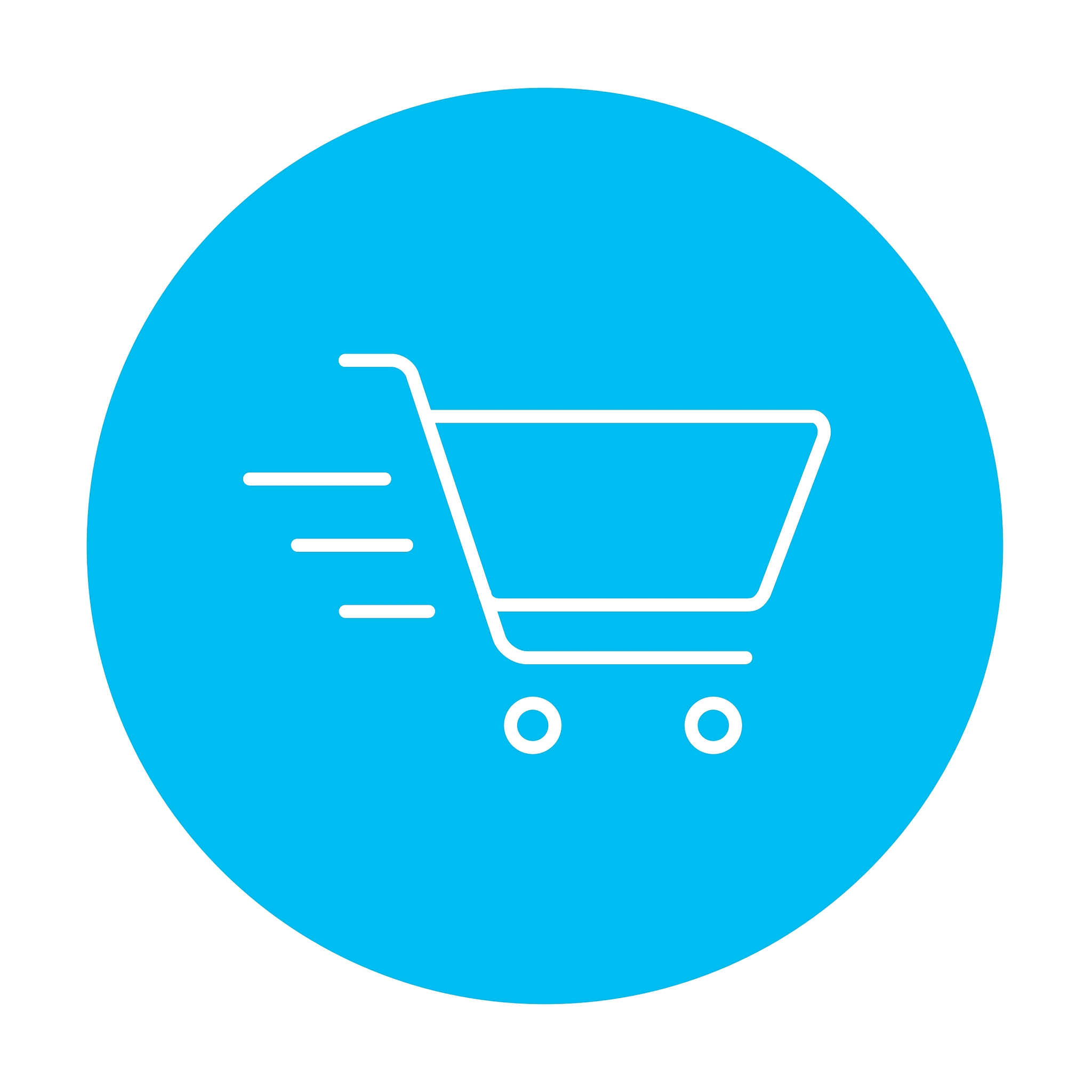 shopping cart line icon