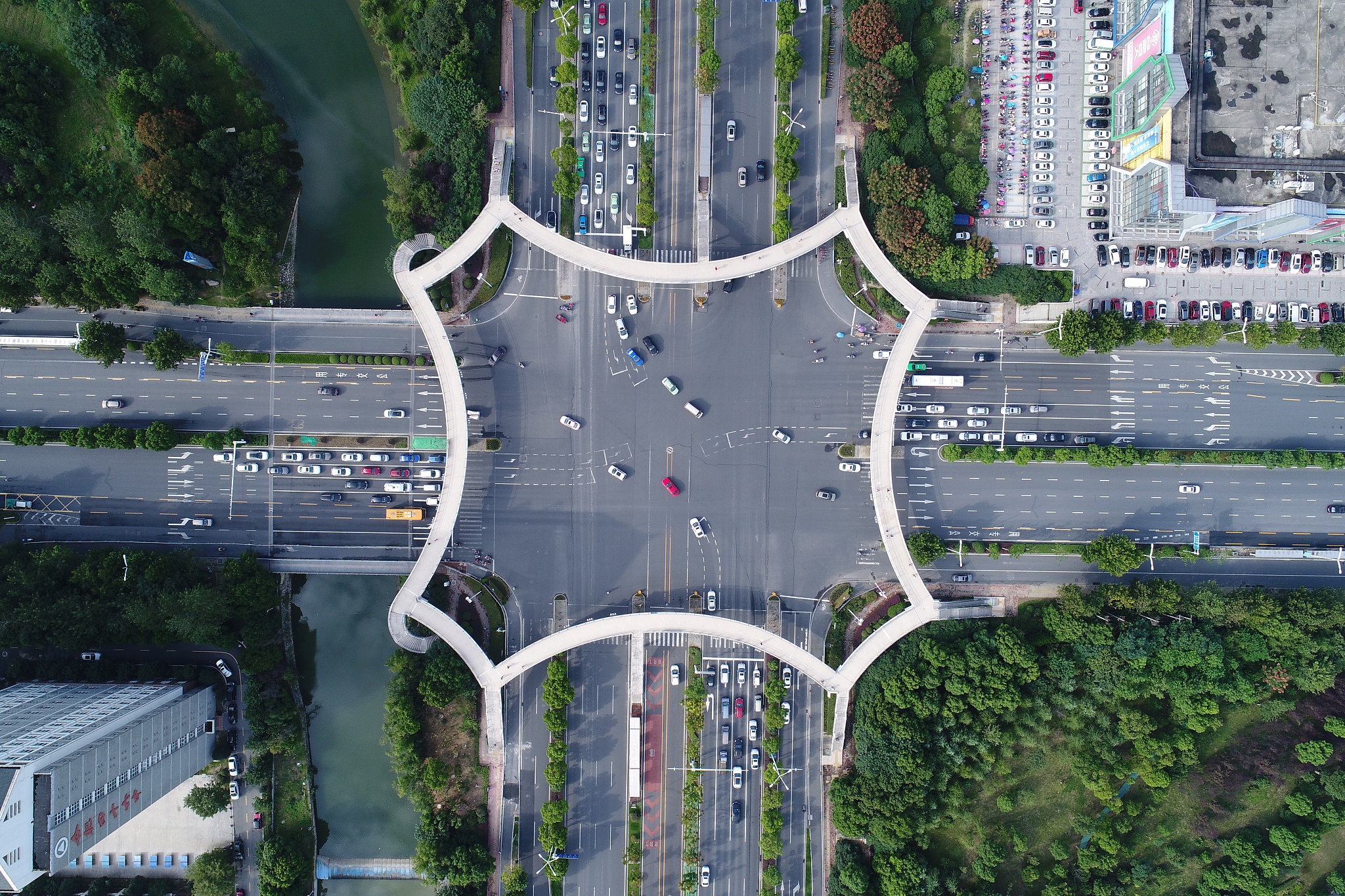 五路交叉口简易立交设计步骤