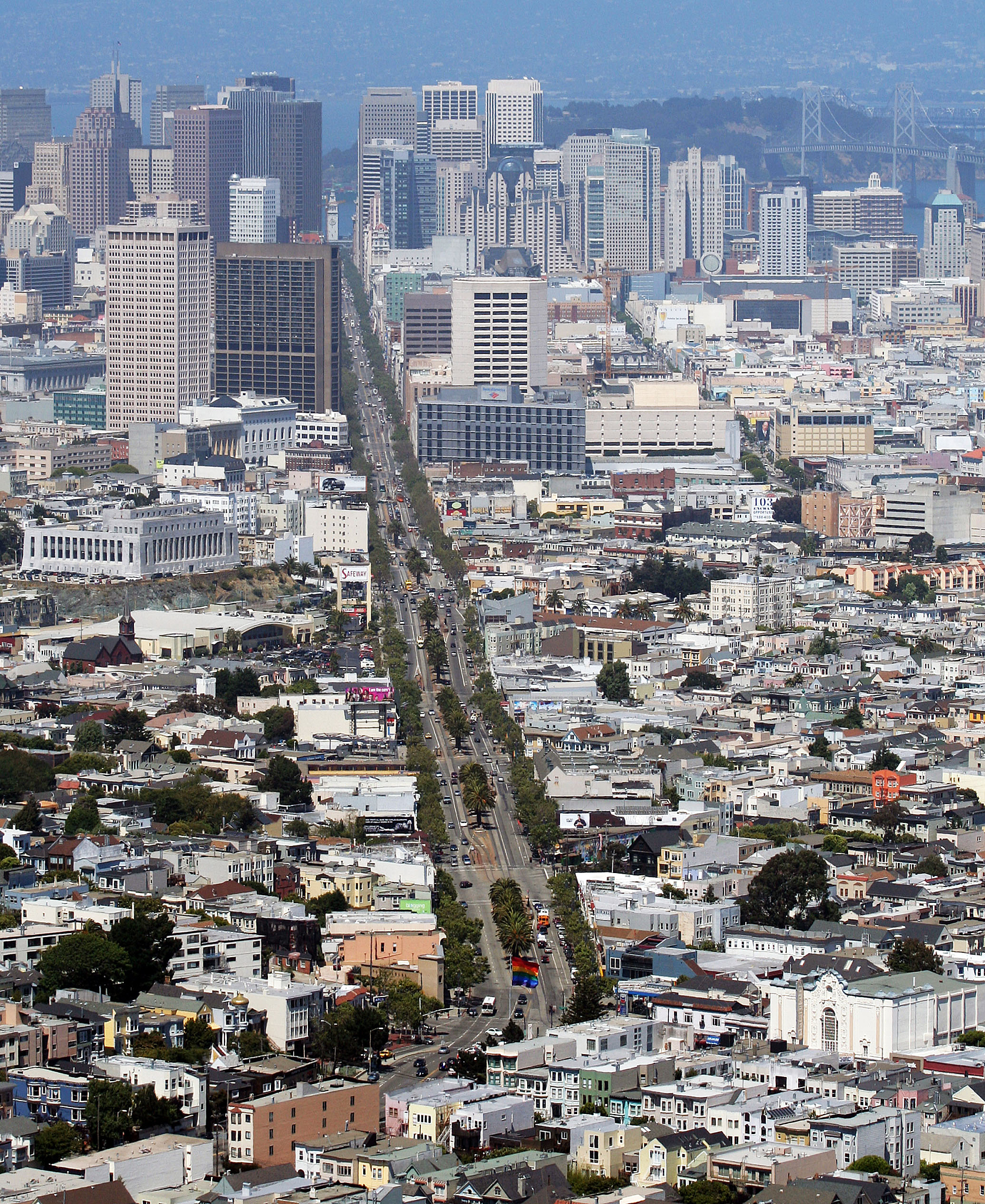 california, san francisco, cityscape, elevated view