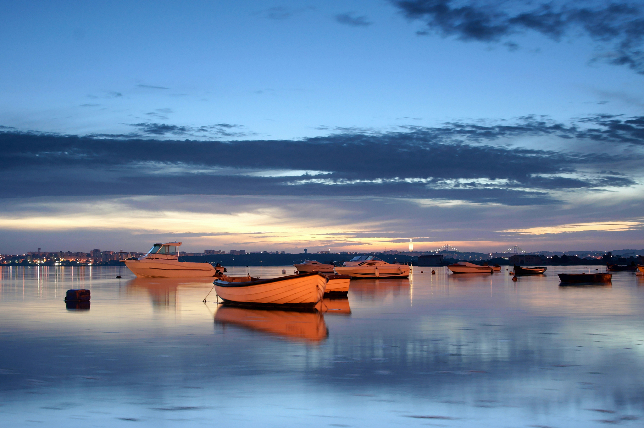 bay at night