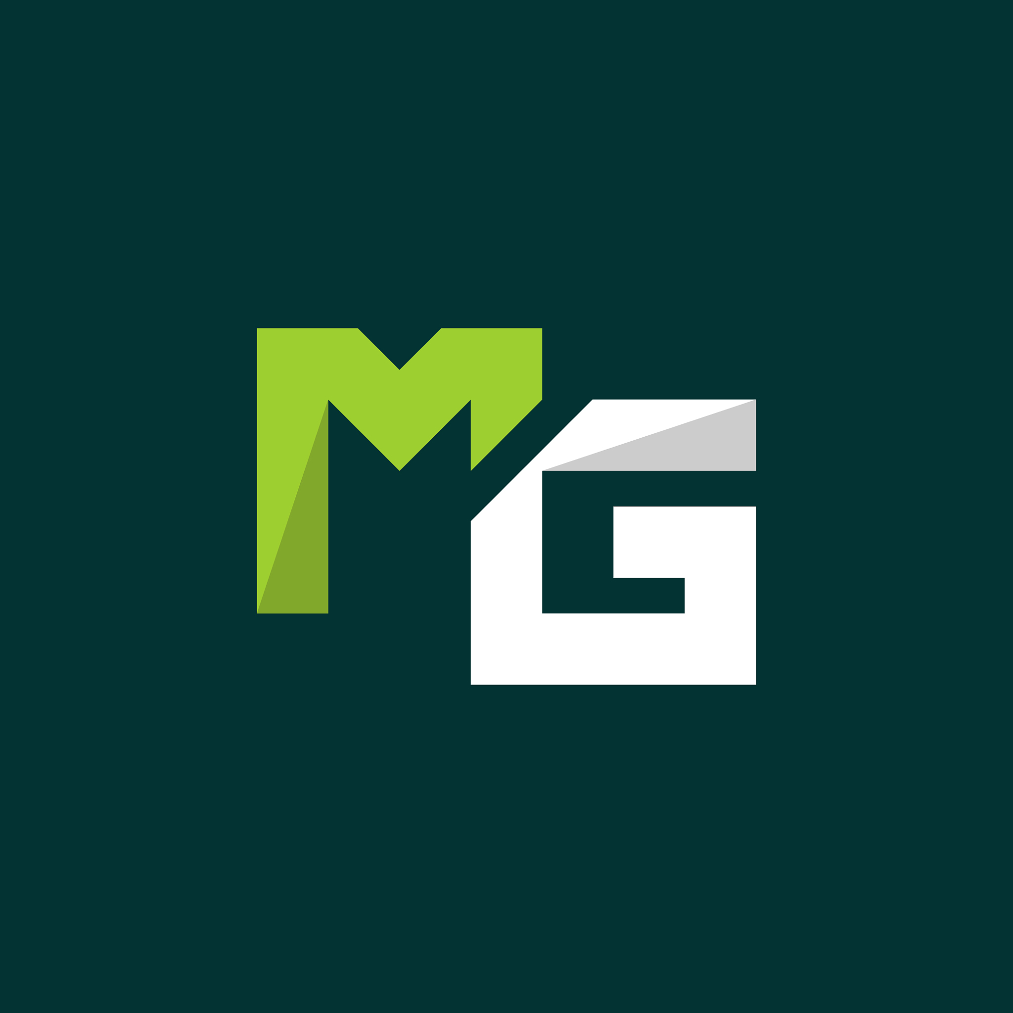 letter mg creative logo design