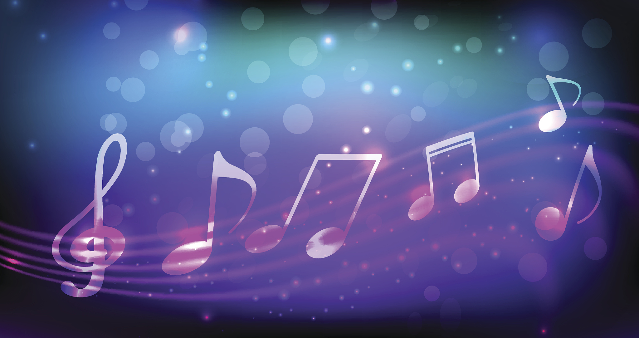 blue abstract music background