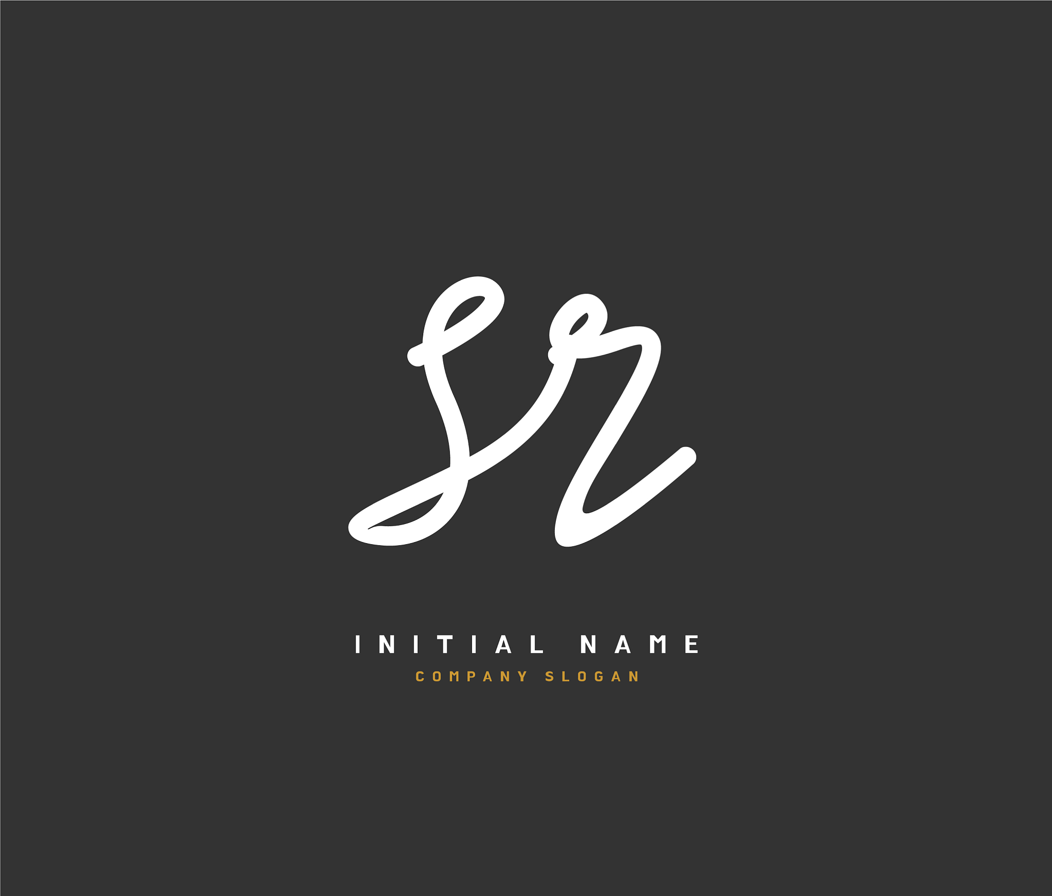 s r sr beauty initial logo handwriting logo of