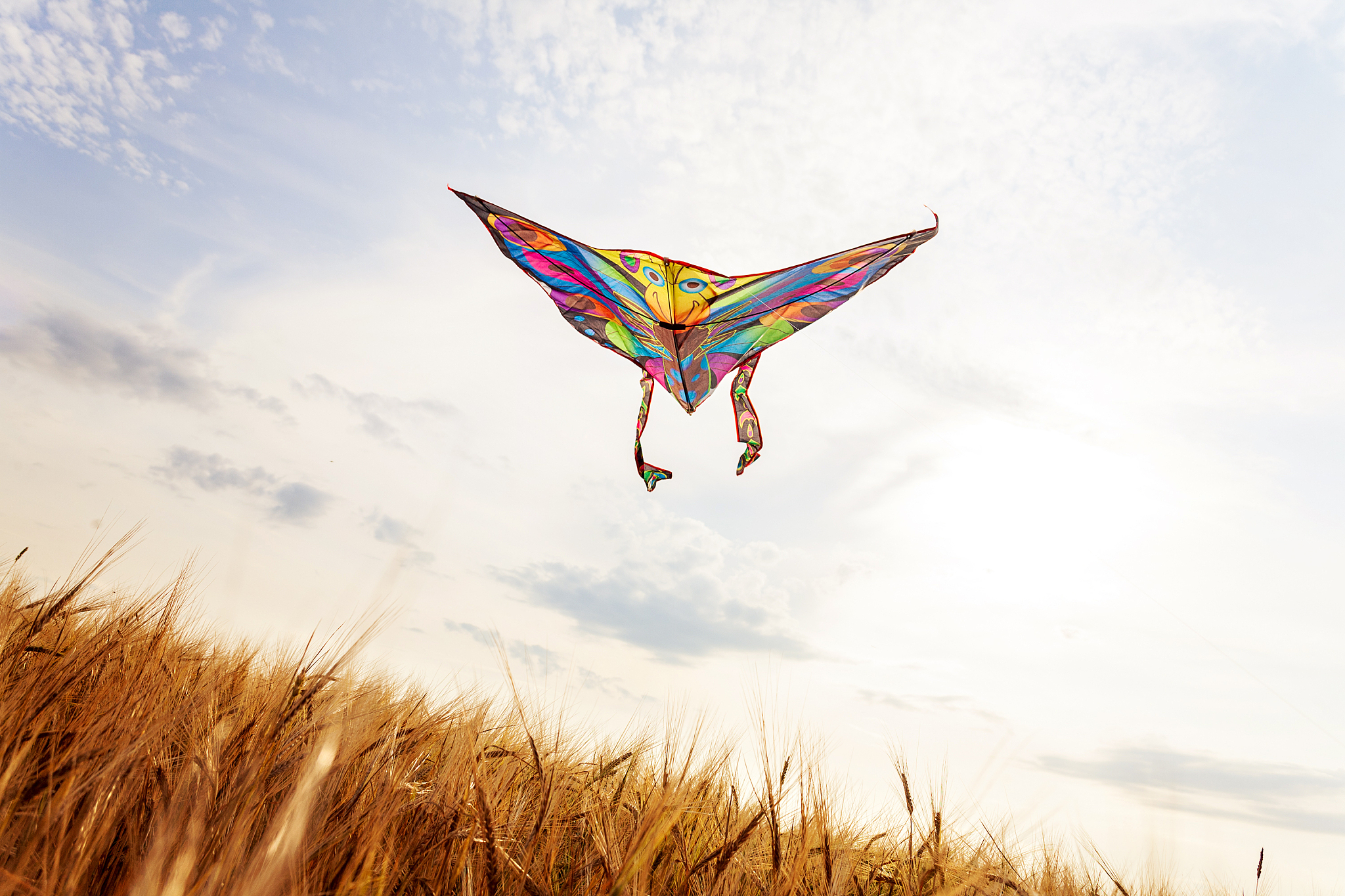 flying kite