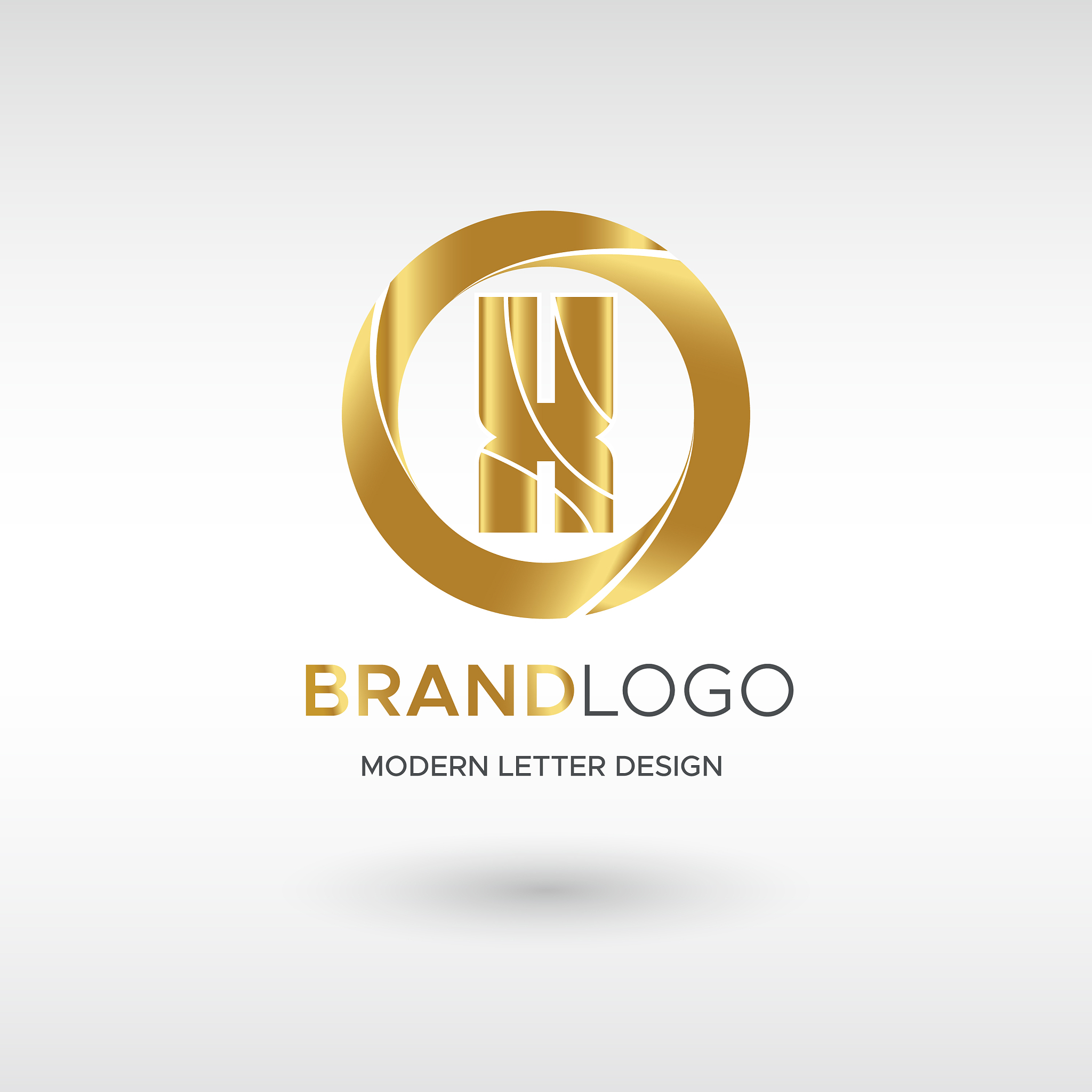 premium x logo in gold beautiful logotype design