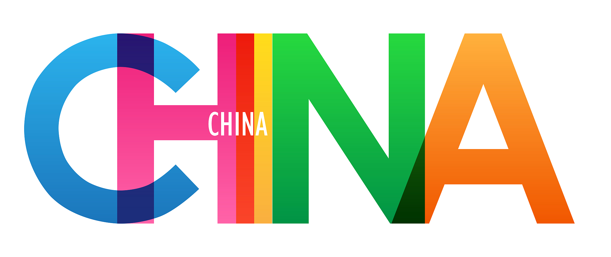 china vector typography banner