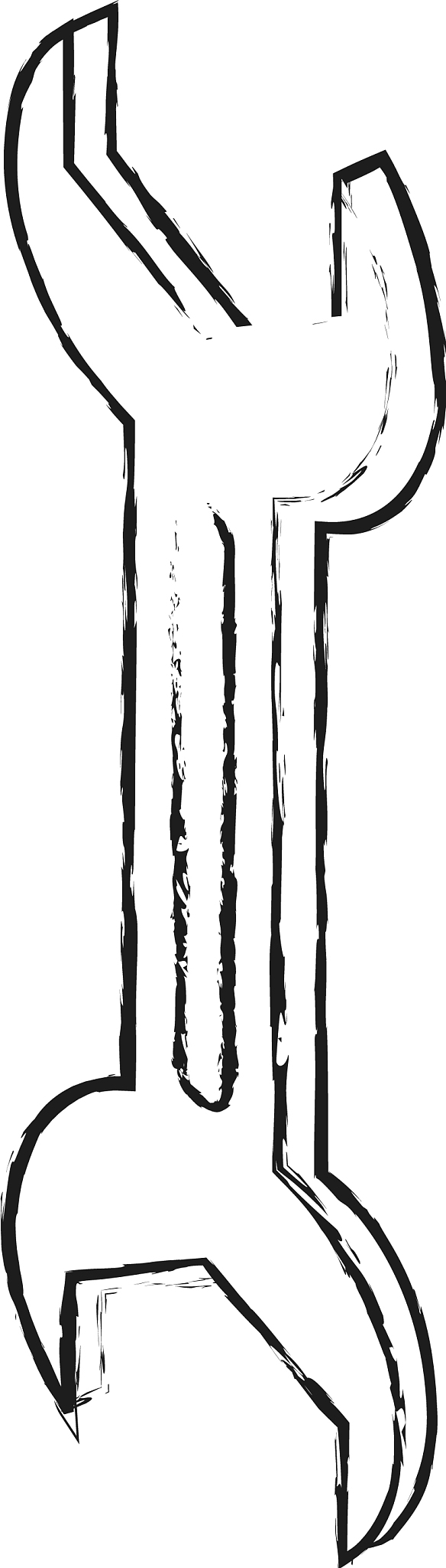 wrench tool isolated