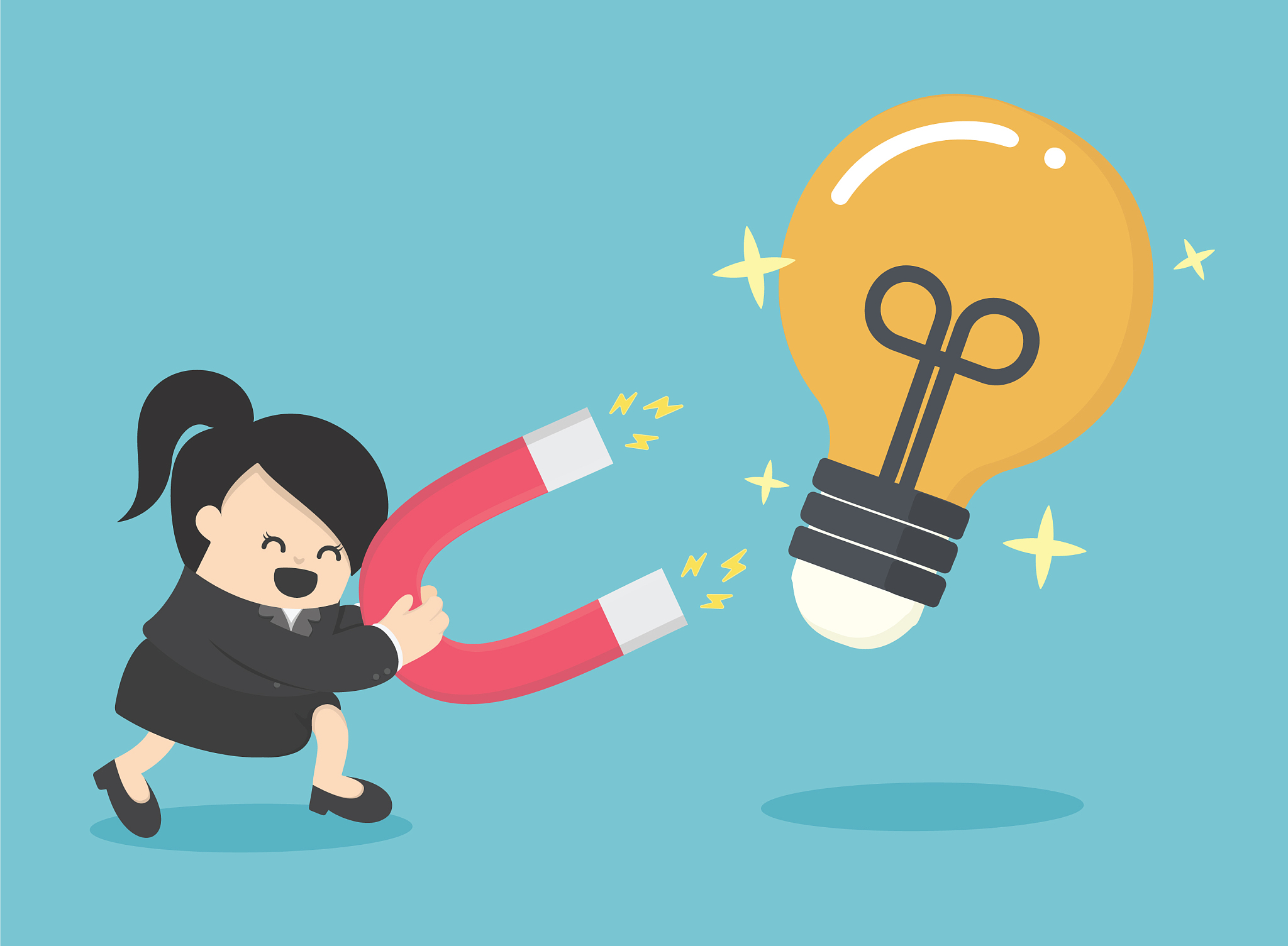 business woman concept of attracting investments