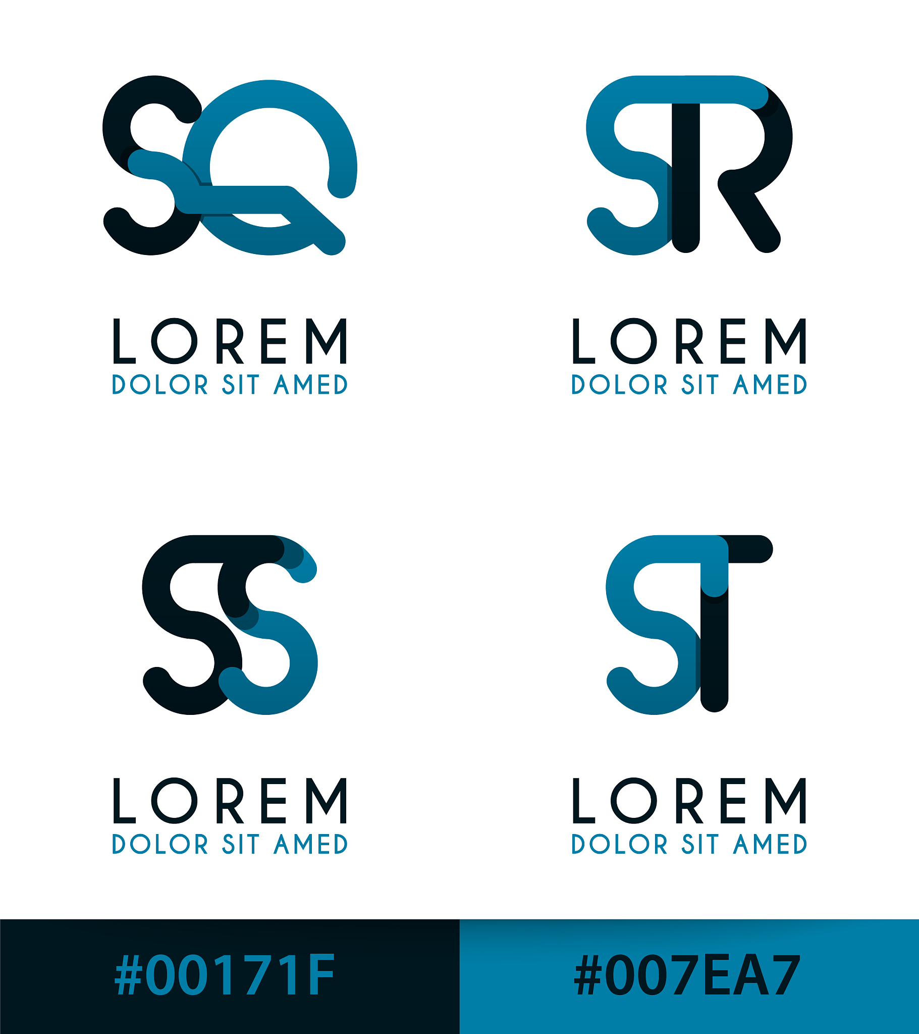 s alphabet logo concept for company or