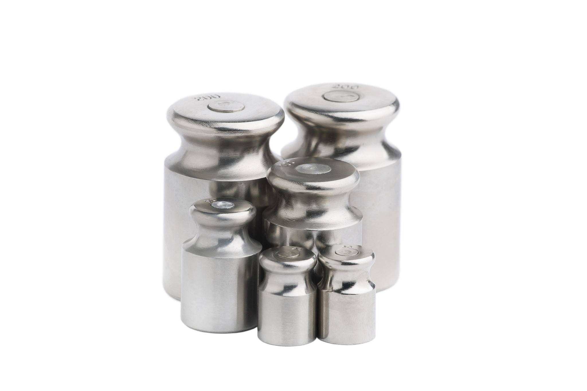 metal chrome weight isolated