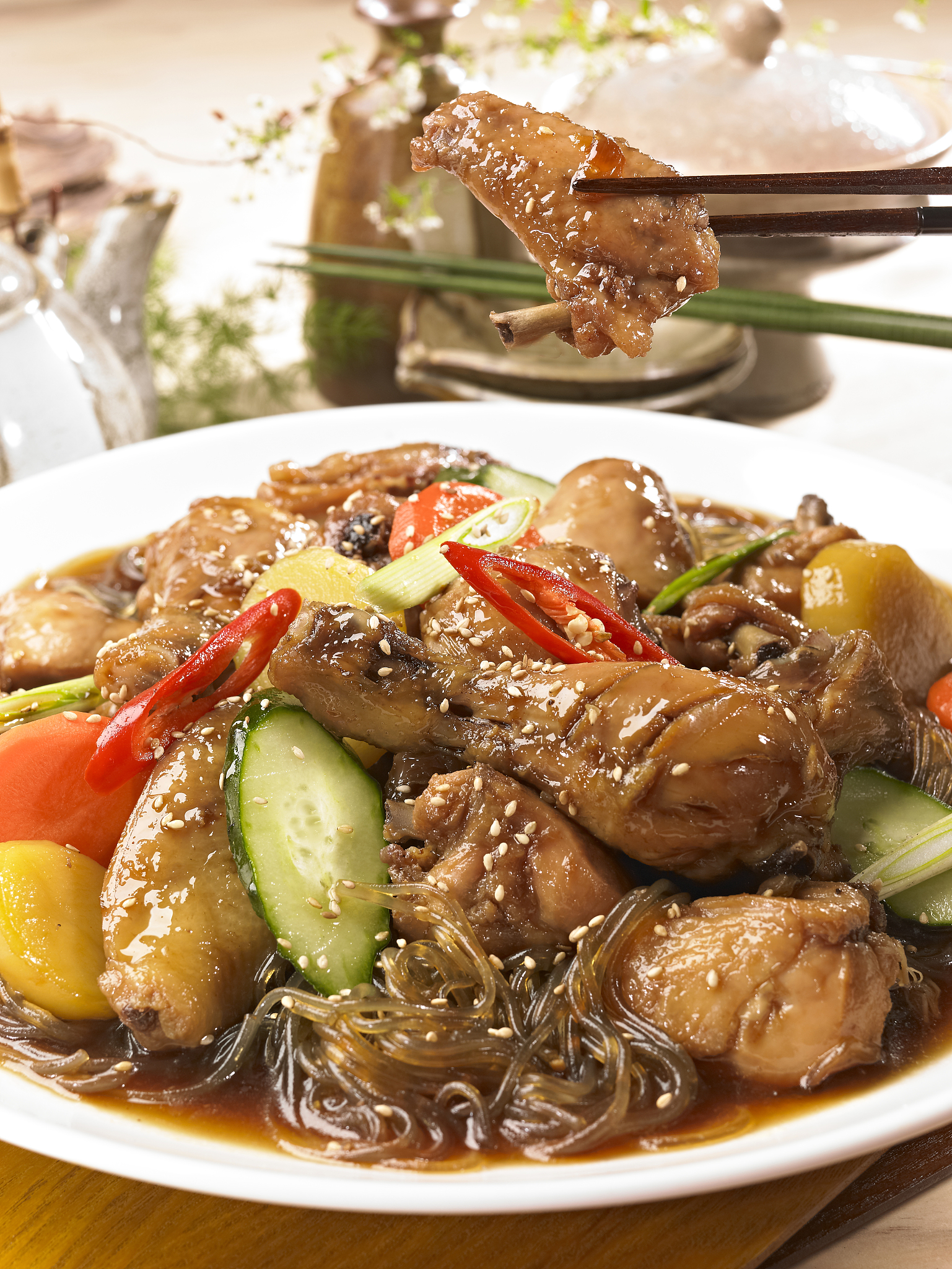 炖粉皮香菇做法 - 简单美味的家常菜