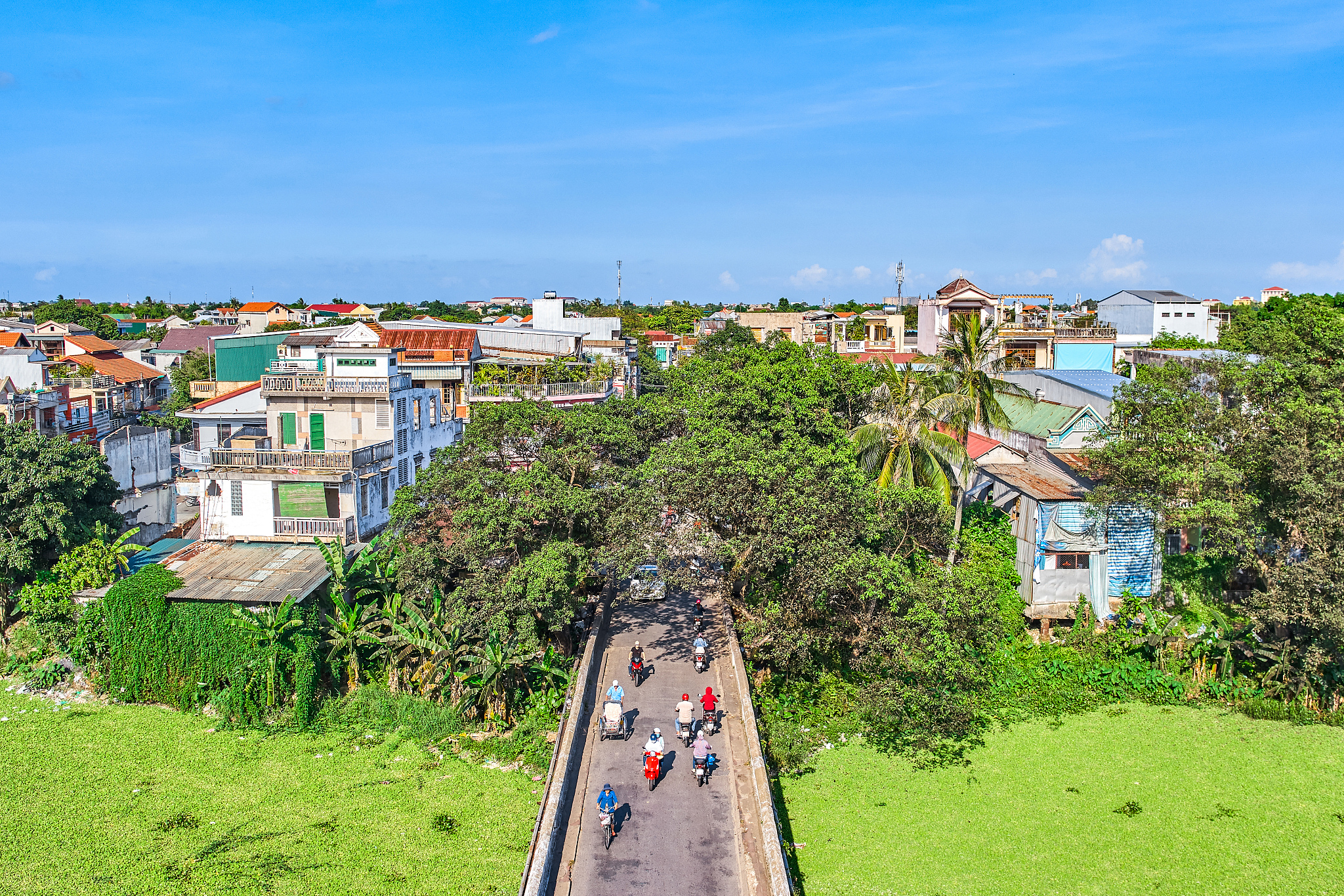 view from imperial gate in hue, vietnam
