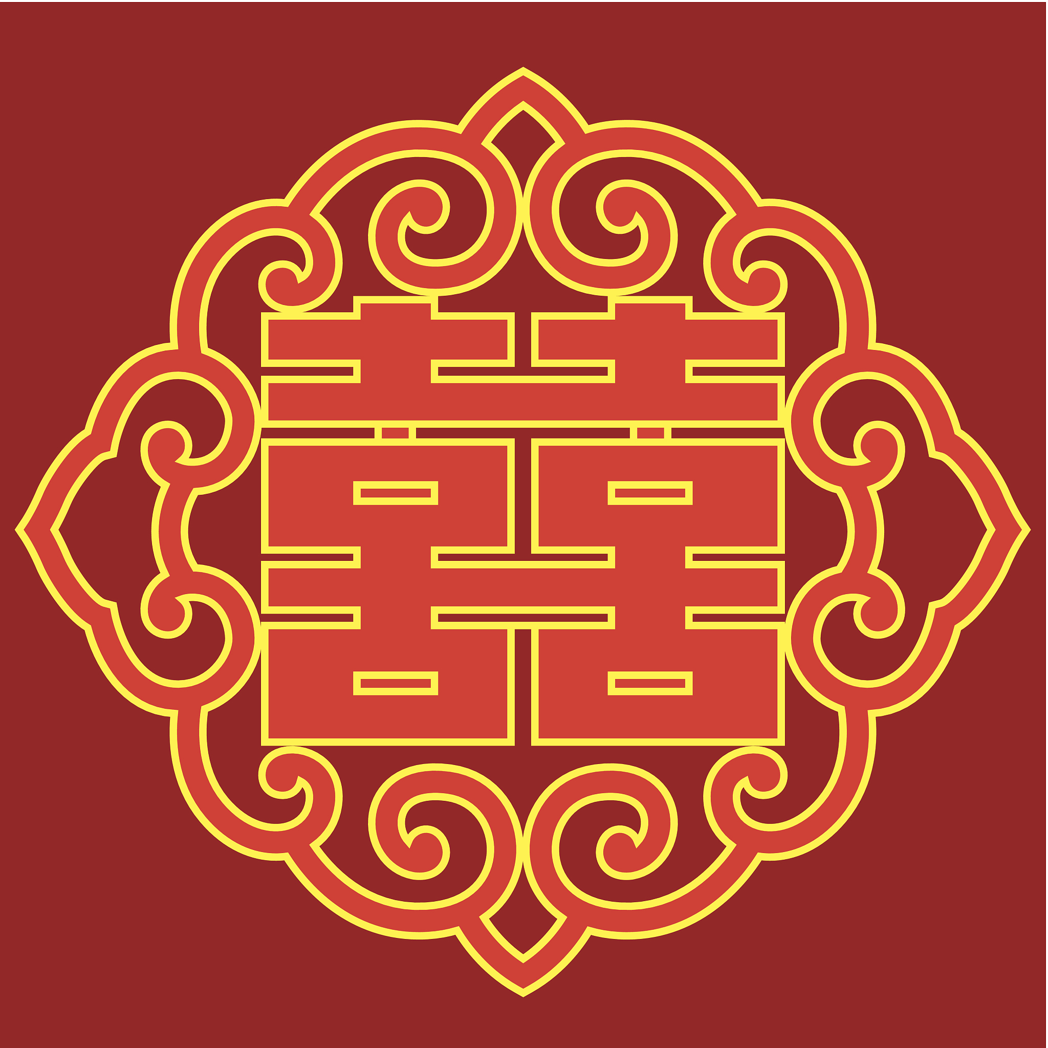 轴对称汉字：'人'和'口'的奇妙对称性