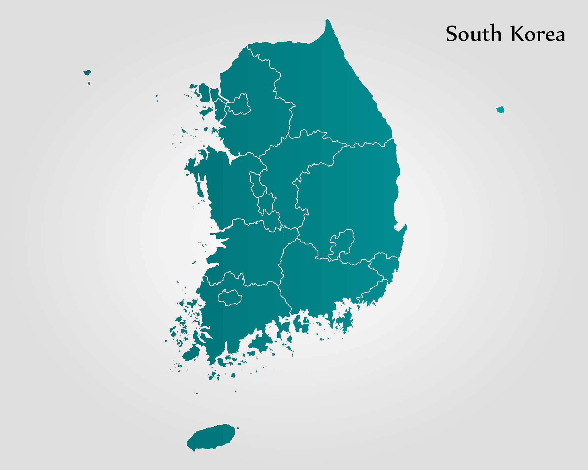 map of south korea