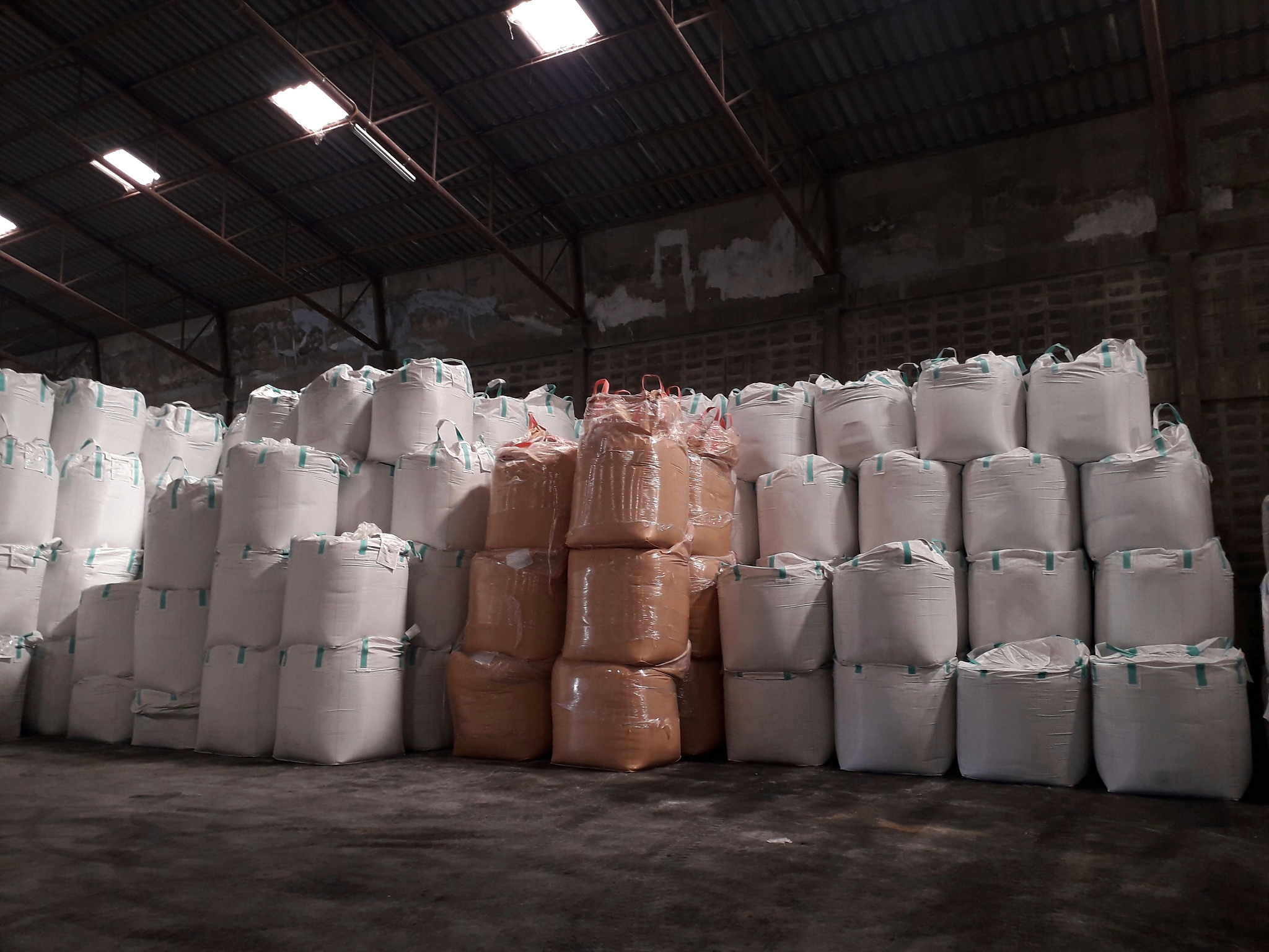 stock pile jumbo-bag.