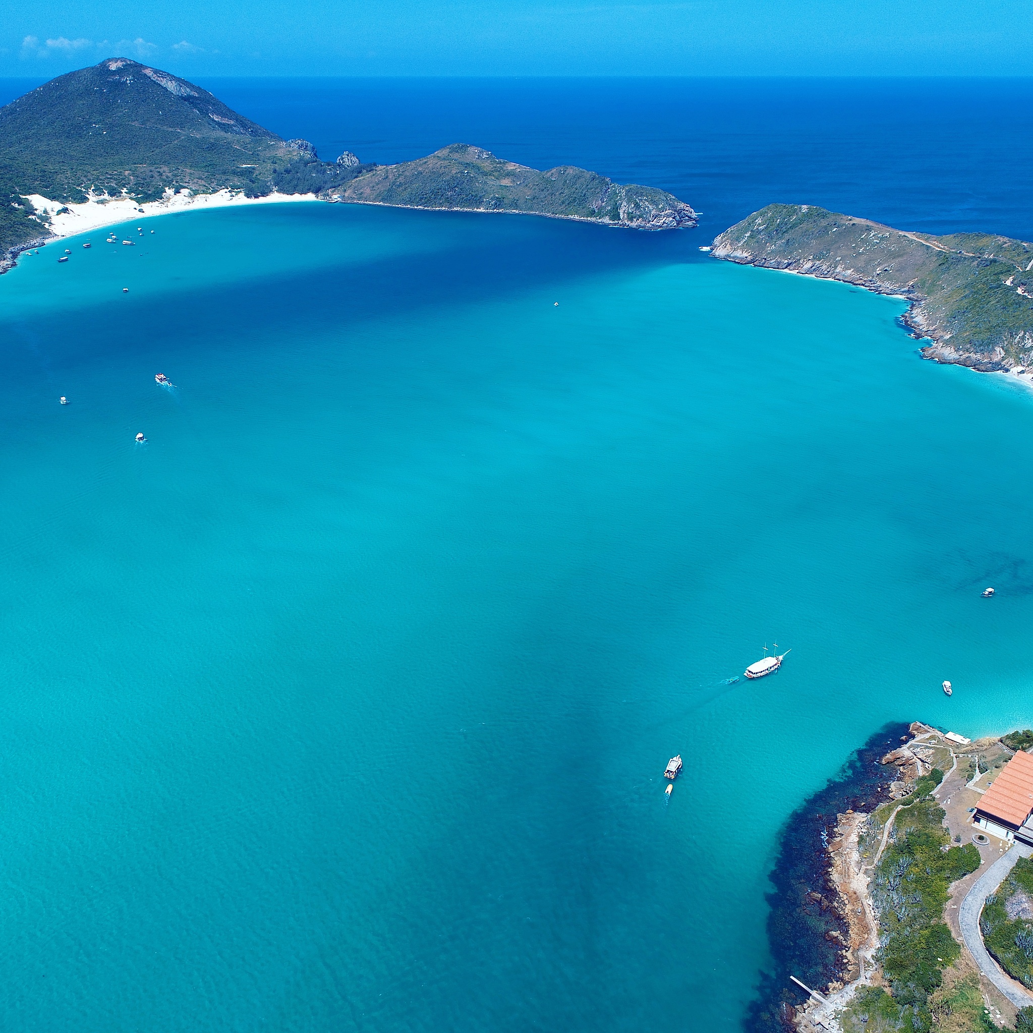 aerial view of beach