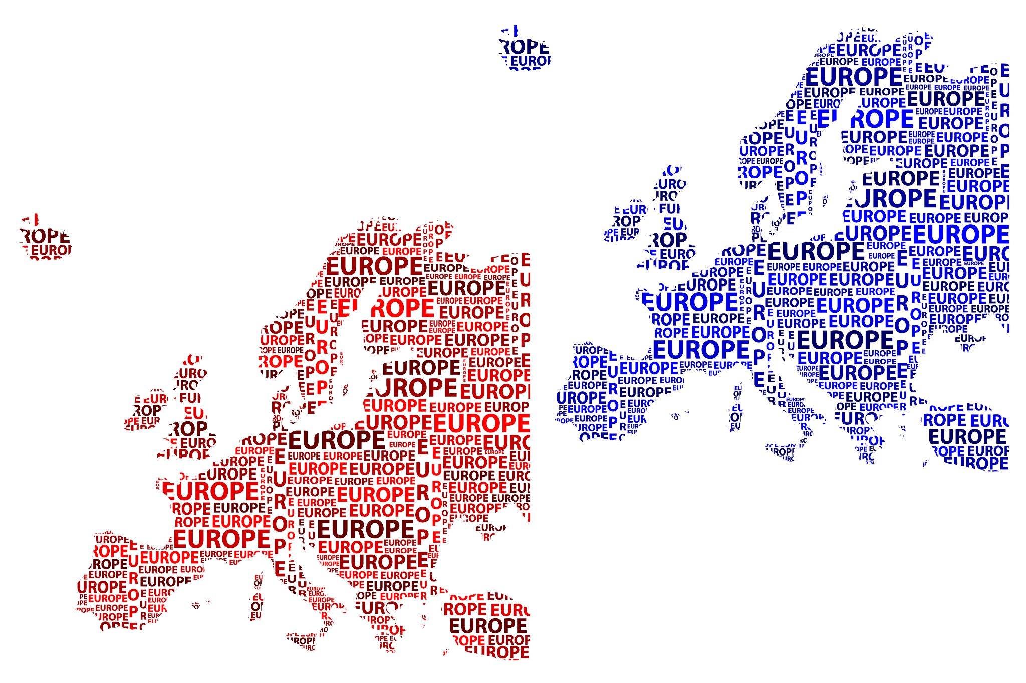 map of continent europe