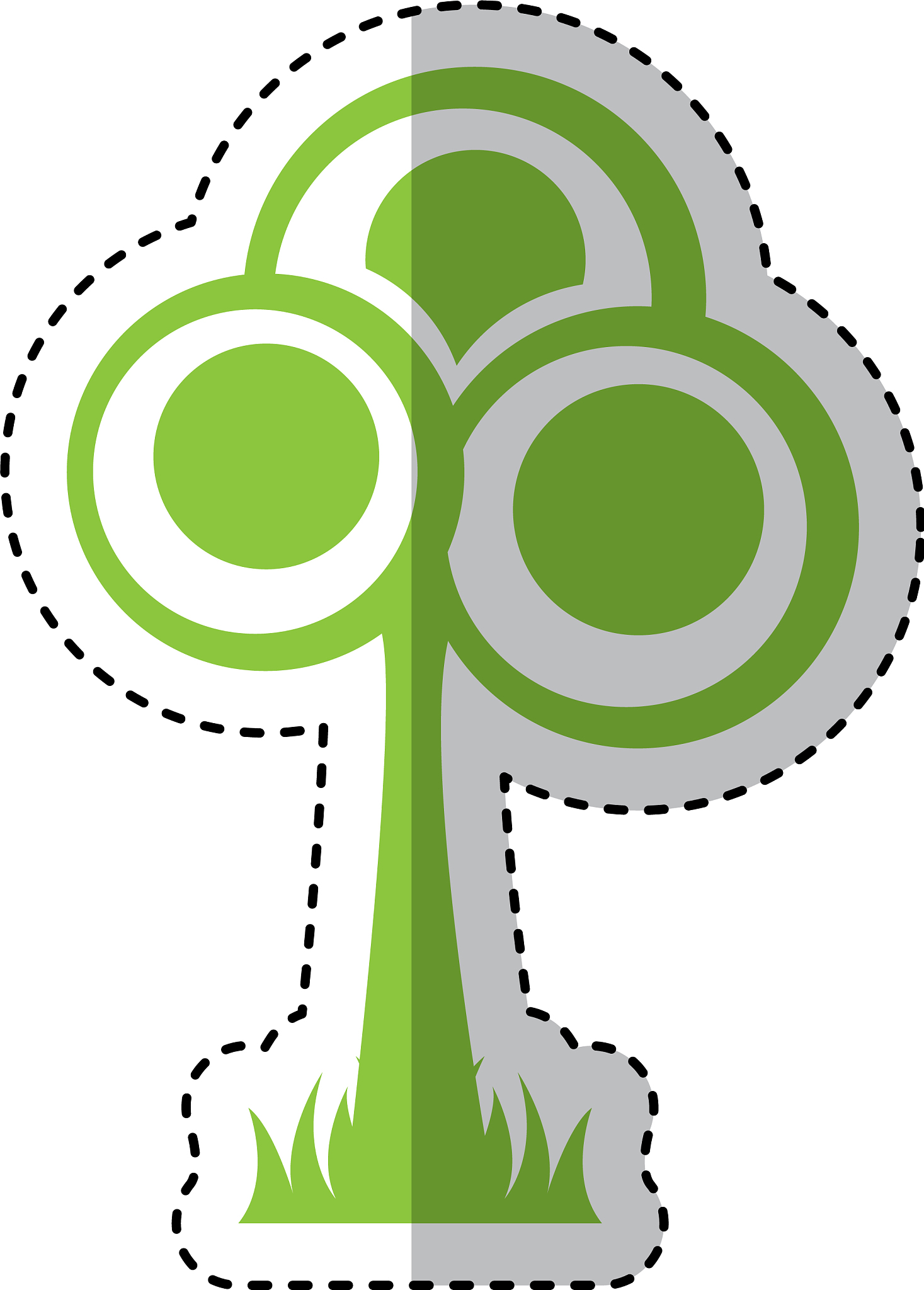tree plant ecological icon