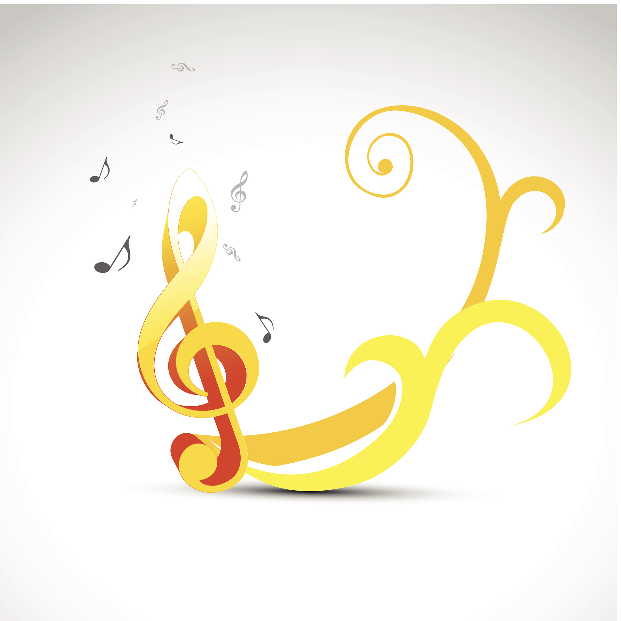 stylish music note