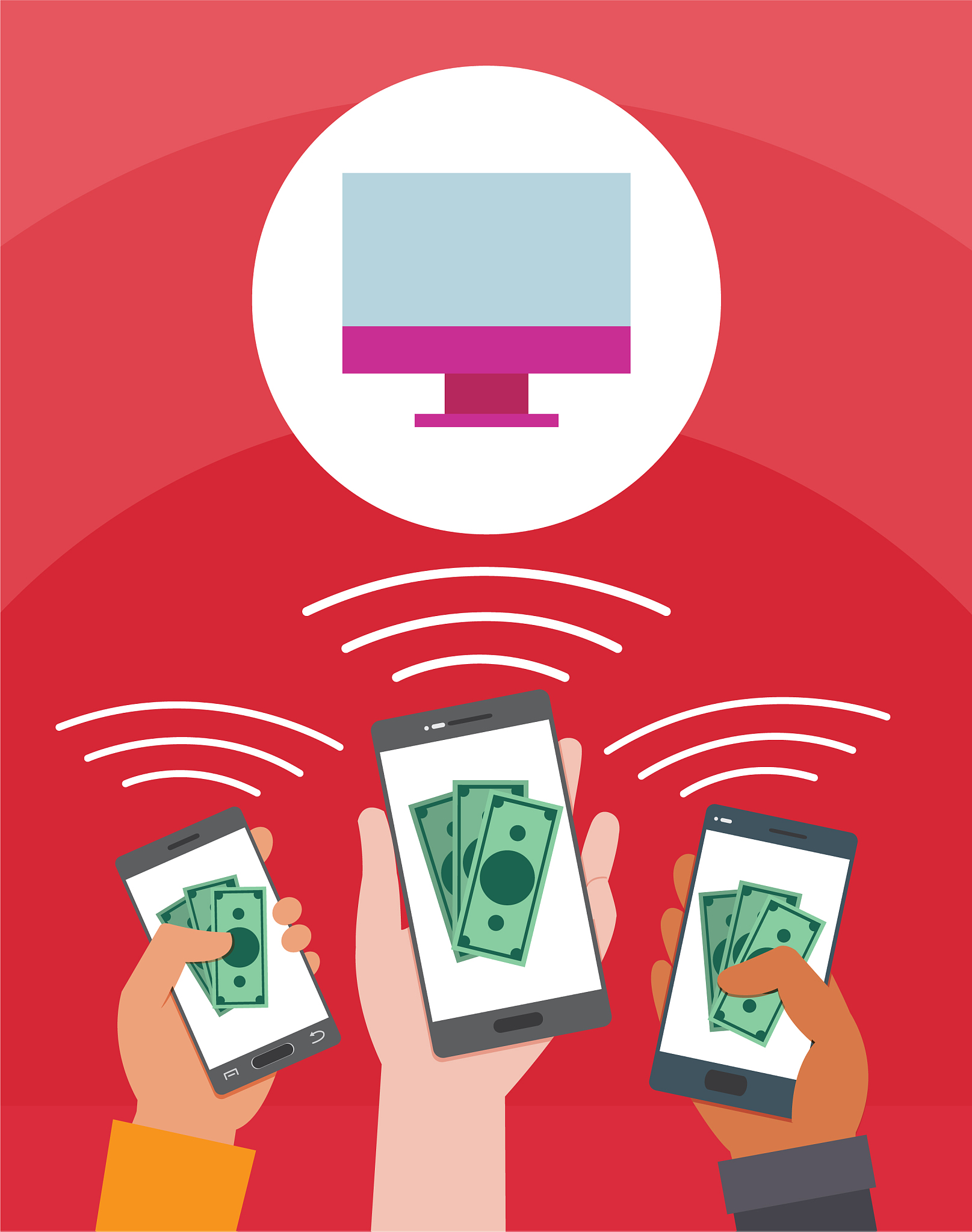 shopping online from smartphone
