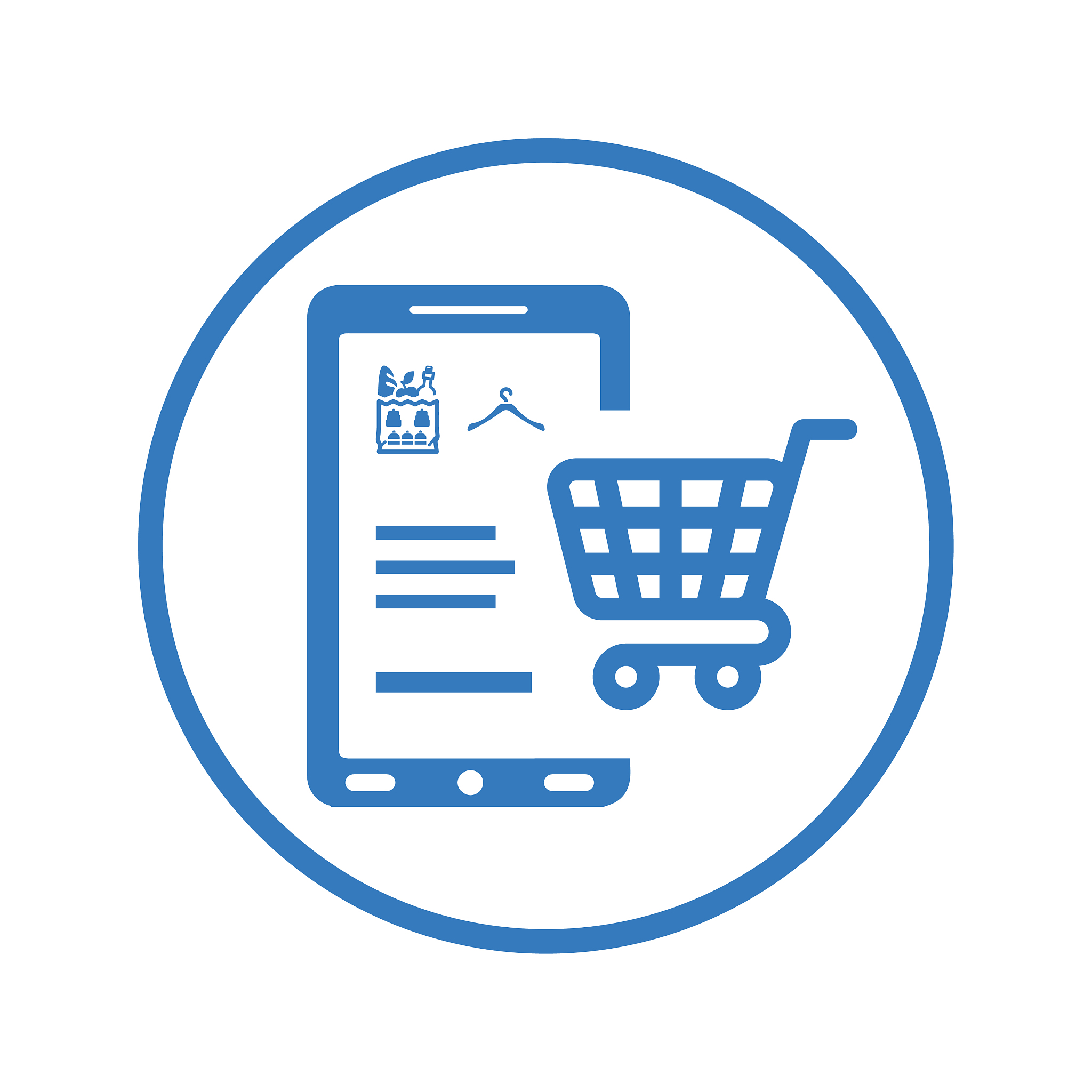 mobile shopping icon