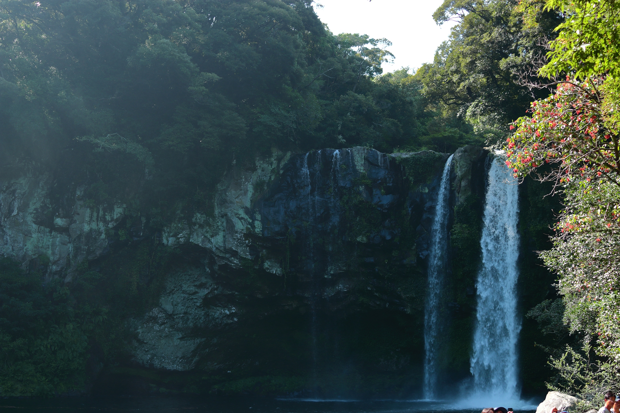 cheonjiyeon falls, waterfalls, valleys, streams,