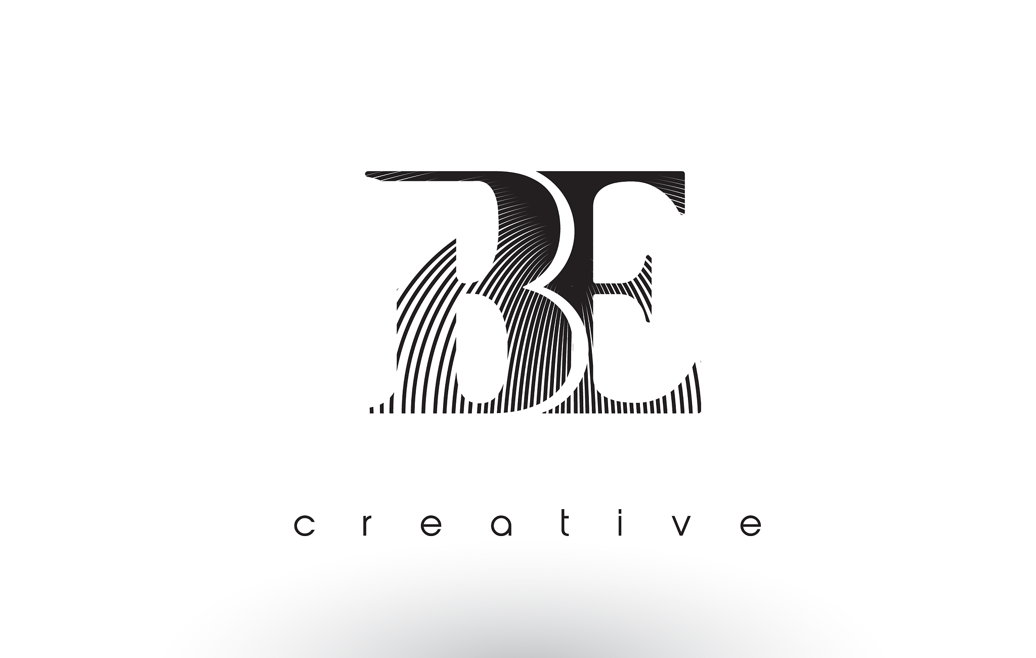 be logo design with multiple lines and black and