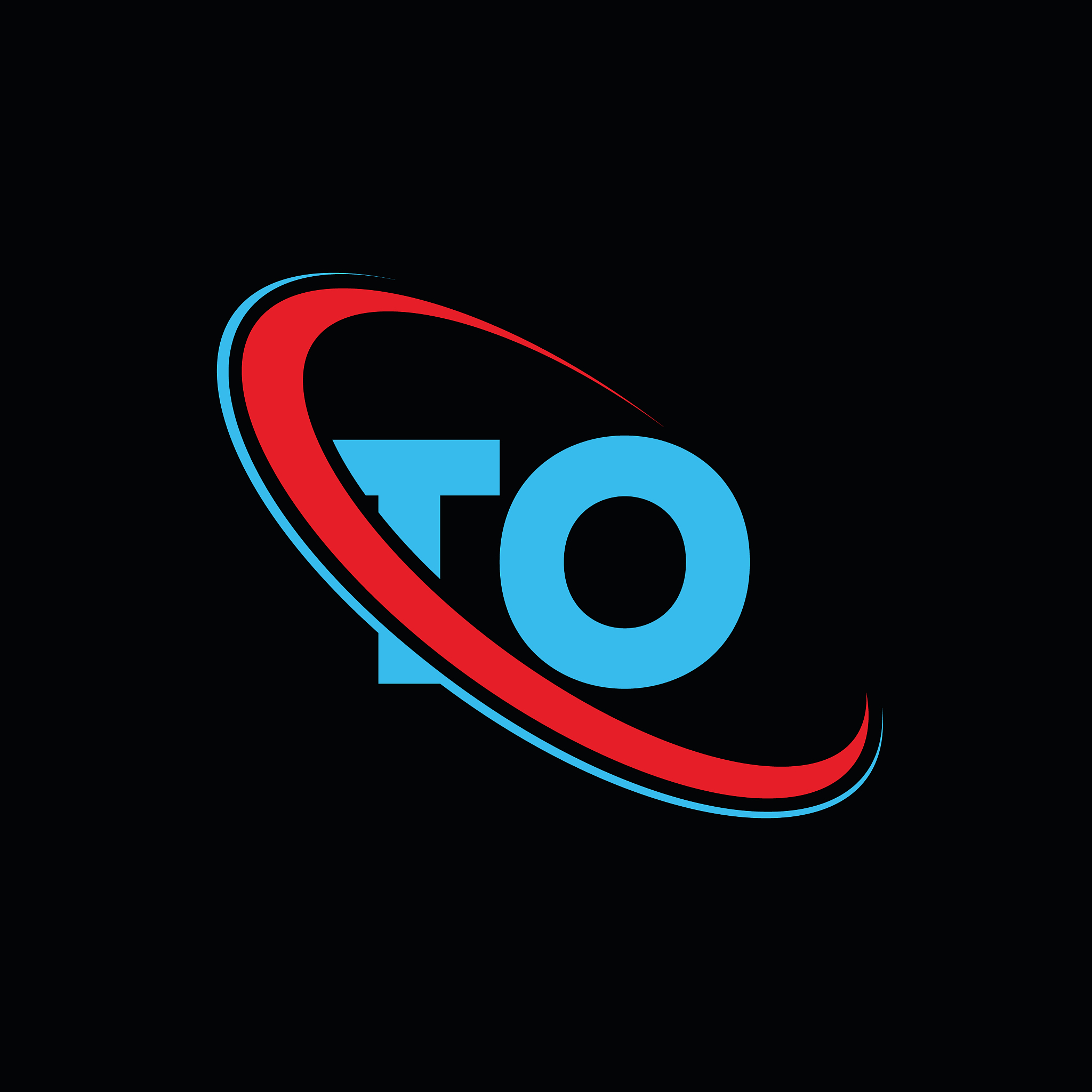 to t o letter logo design initial letter to