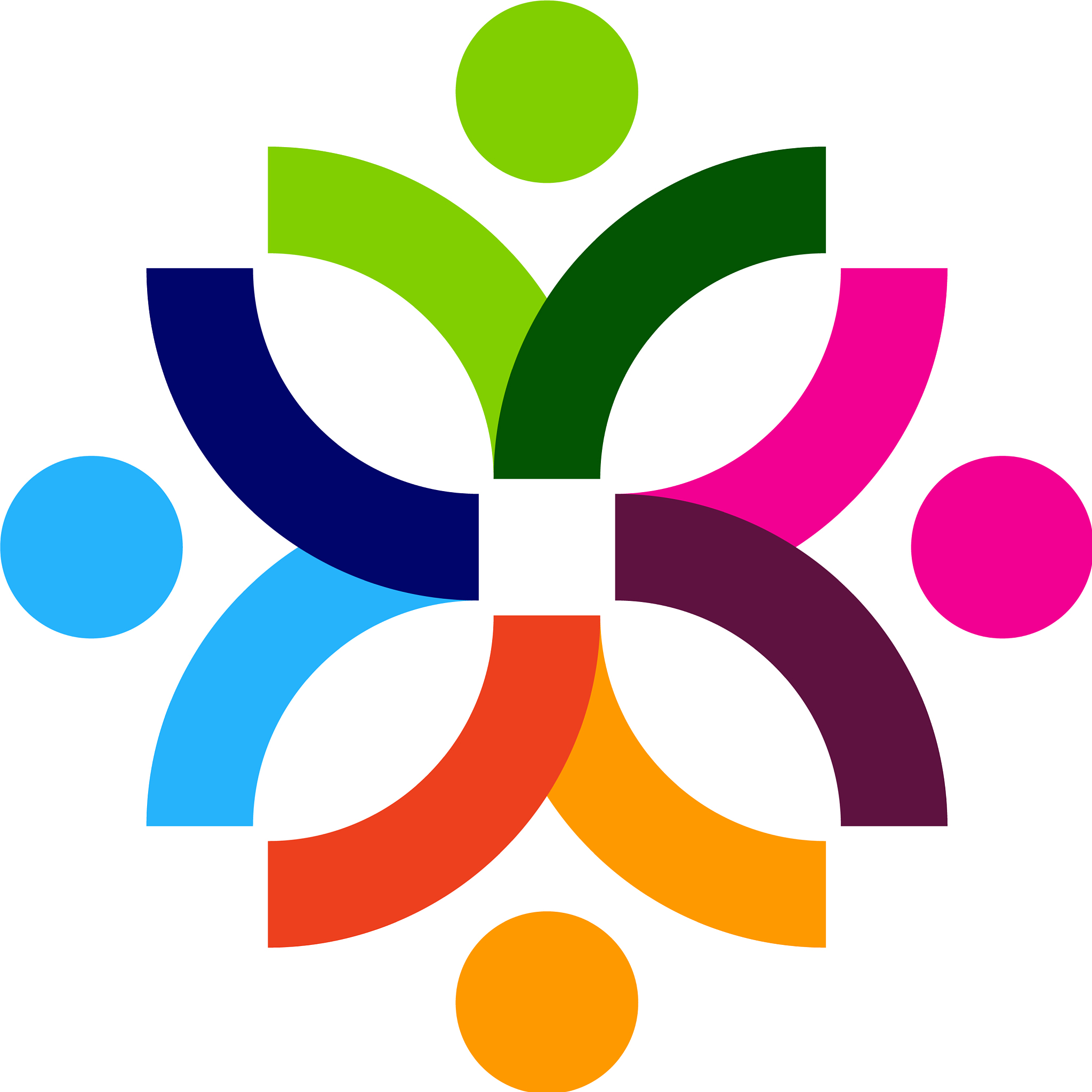flower people logo icon design