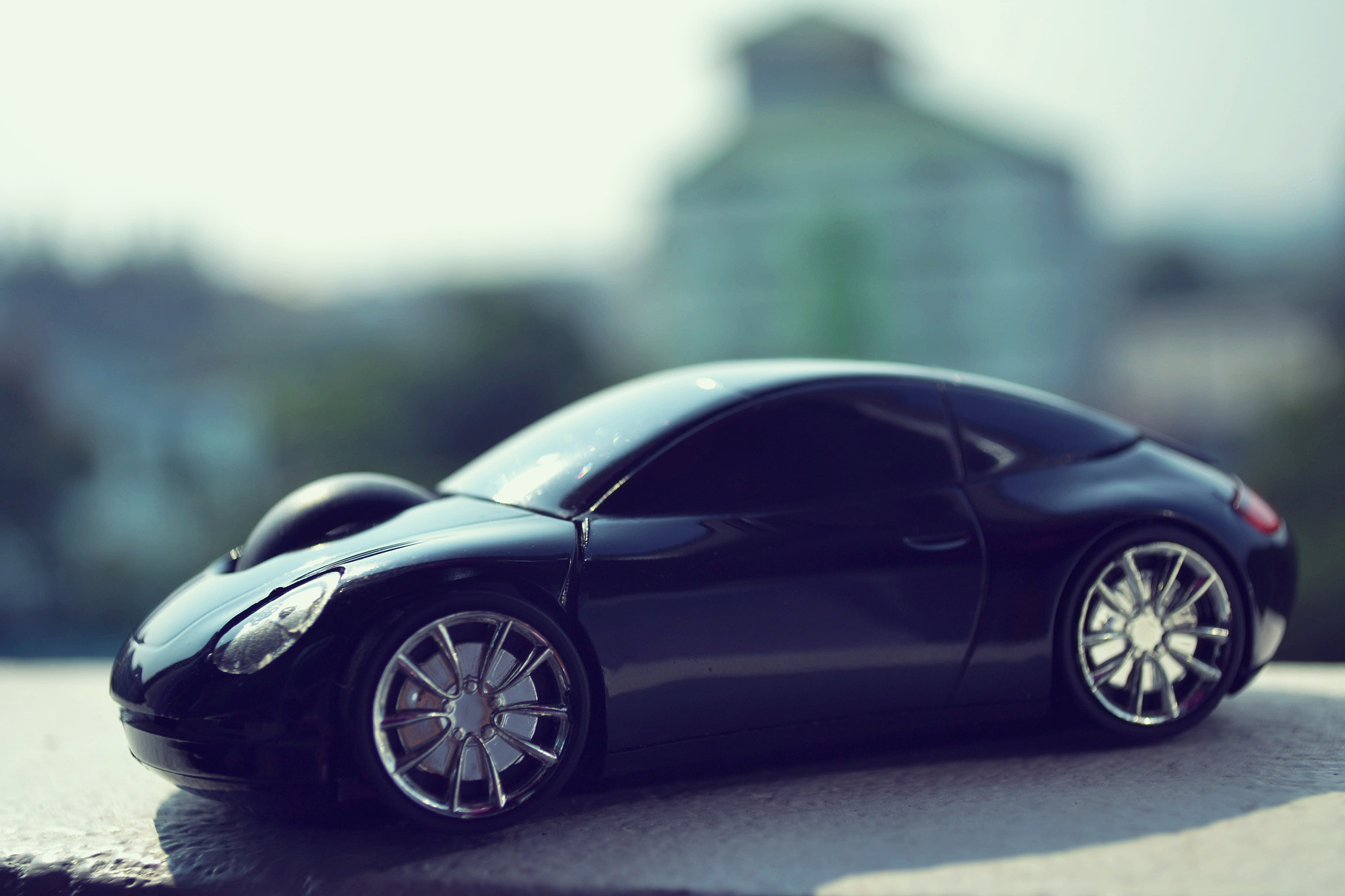 black car  in retro concept