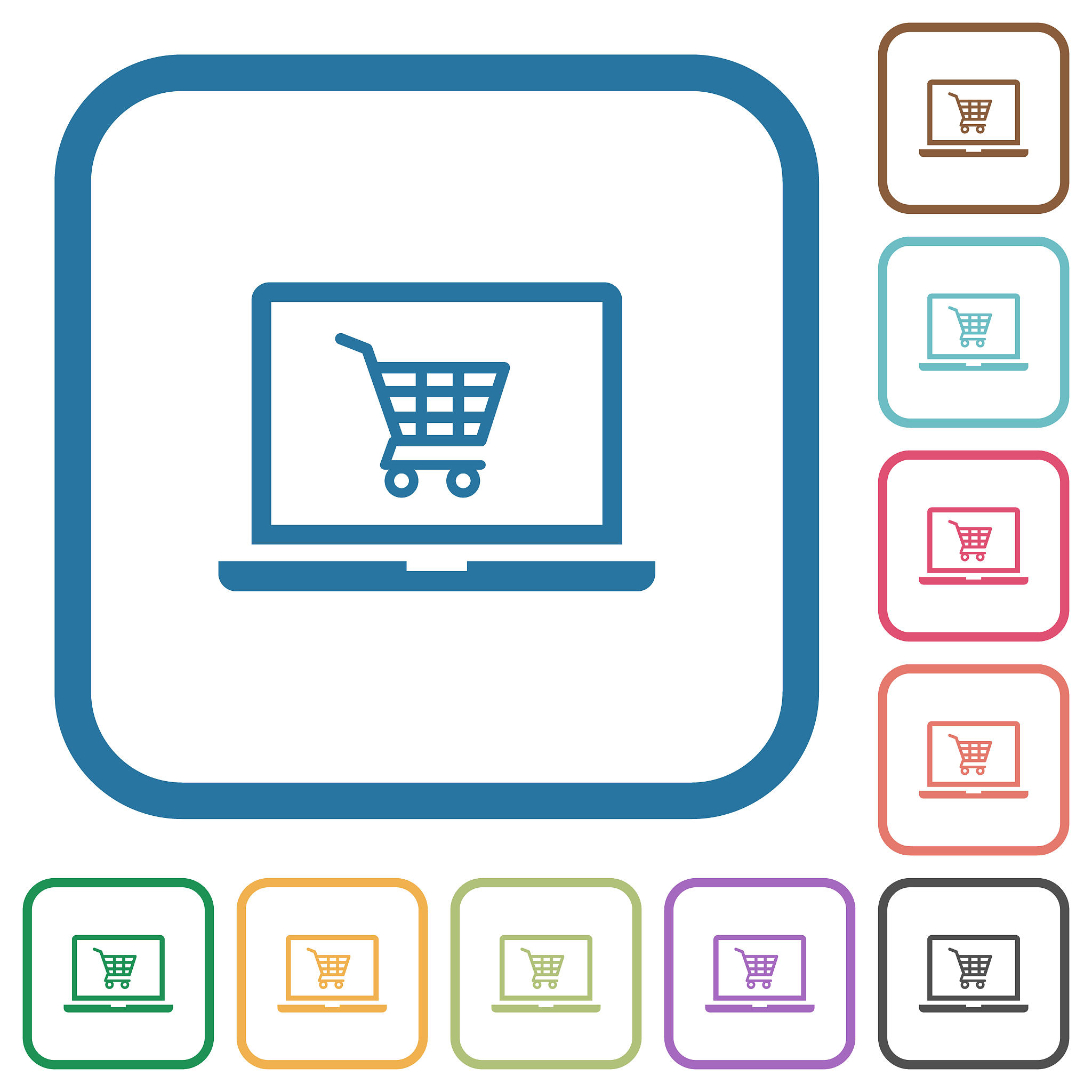 webshop simple icons