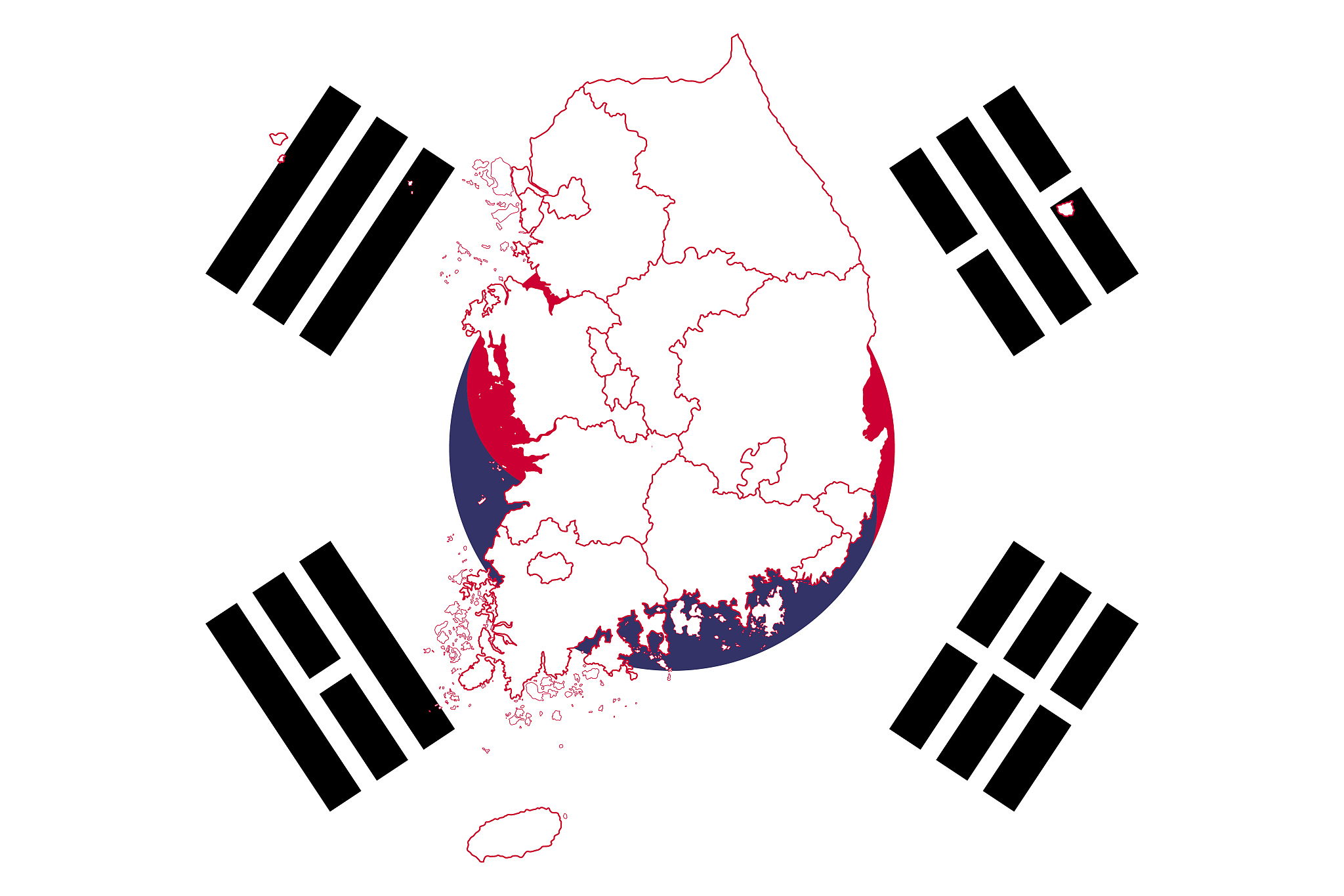 map of south korea