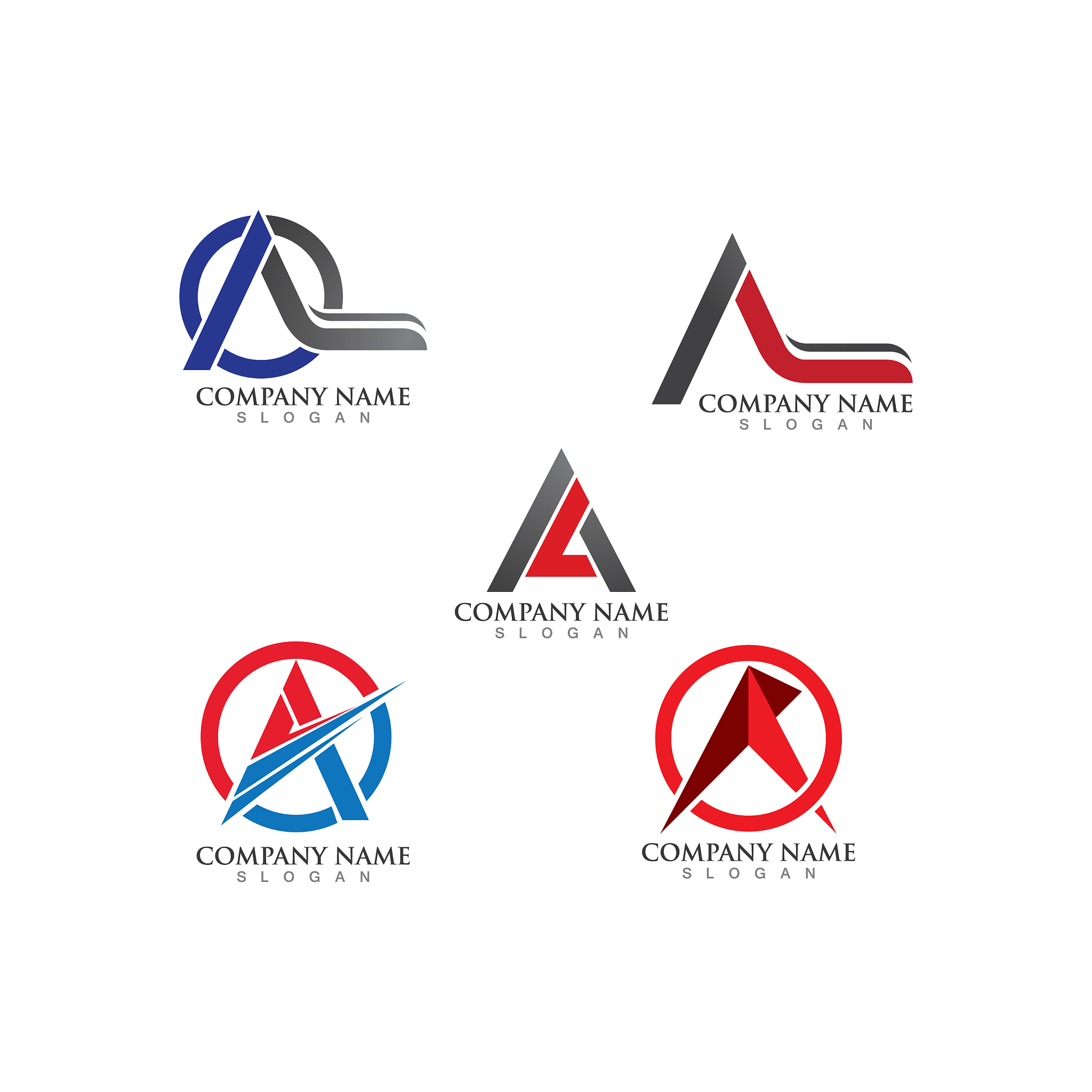 a letter logo template