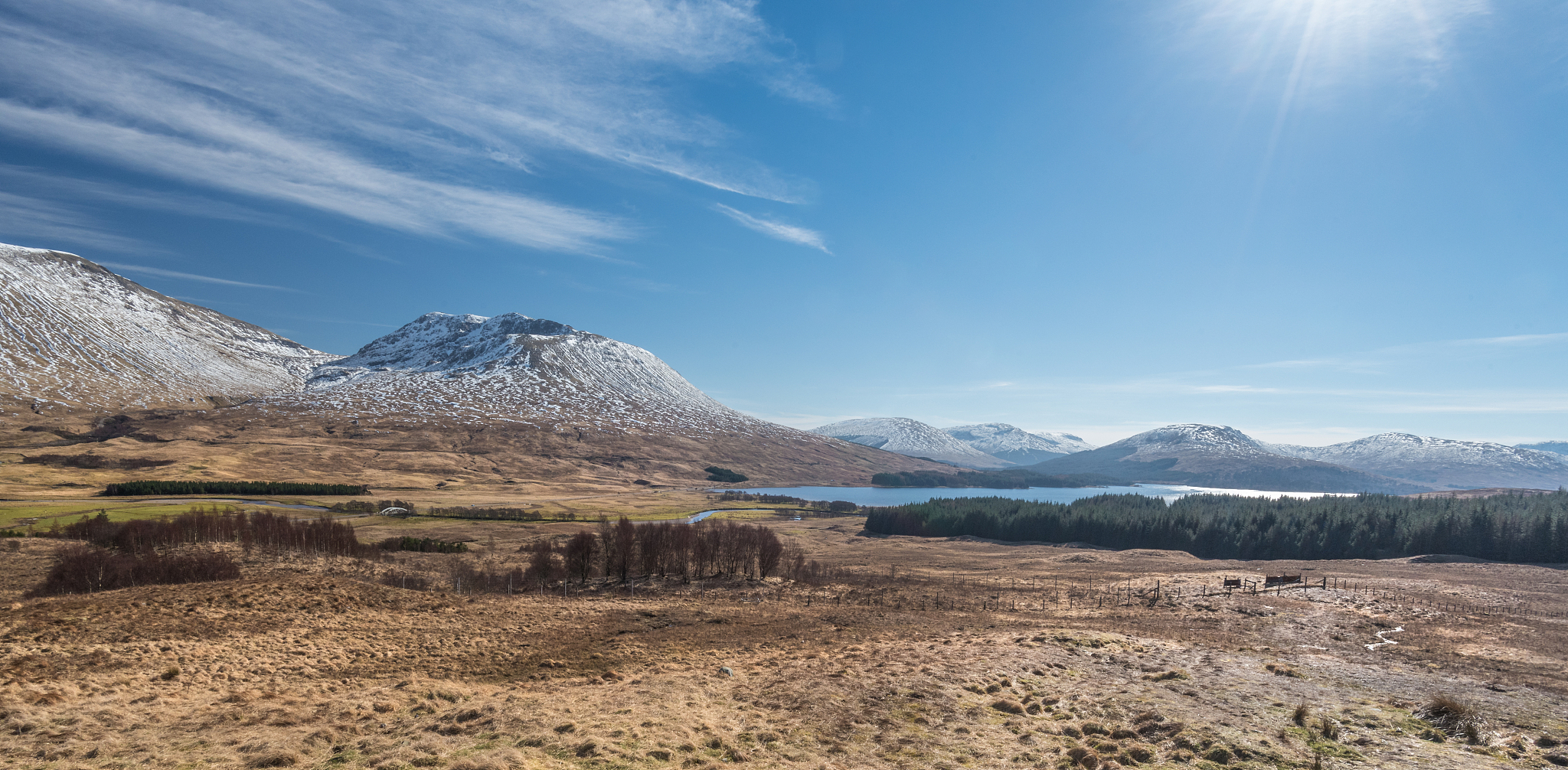 landscape with mountain lake