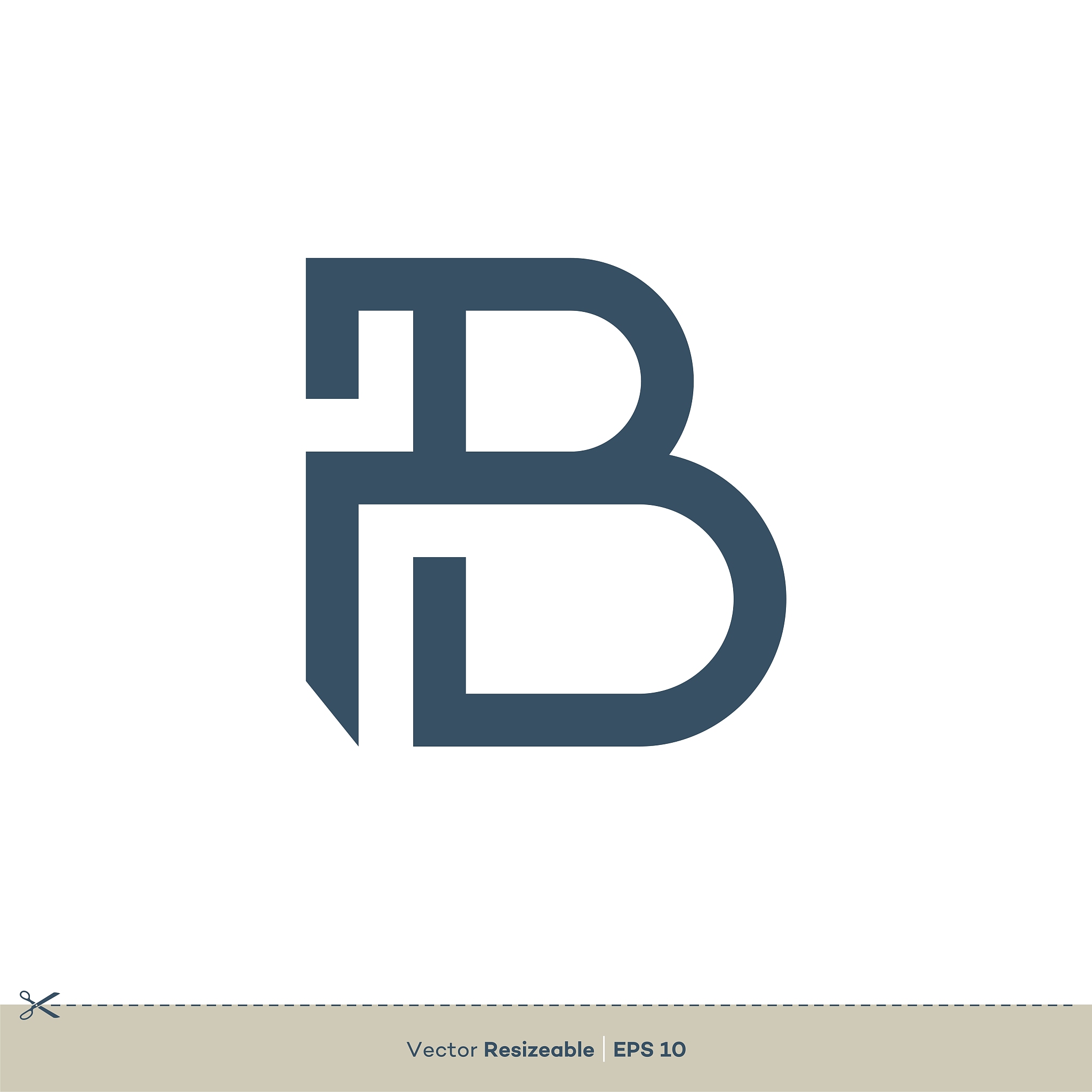 b letter logo template illustration design. vector eps 10.