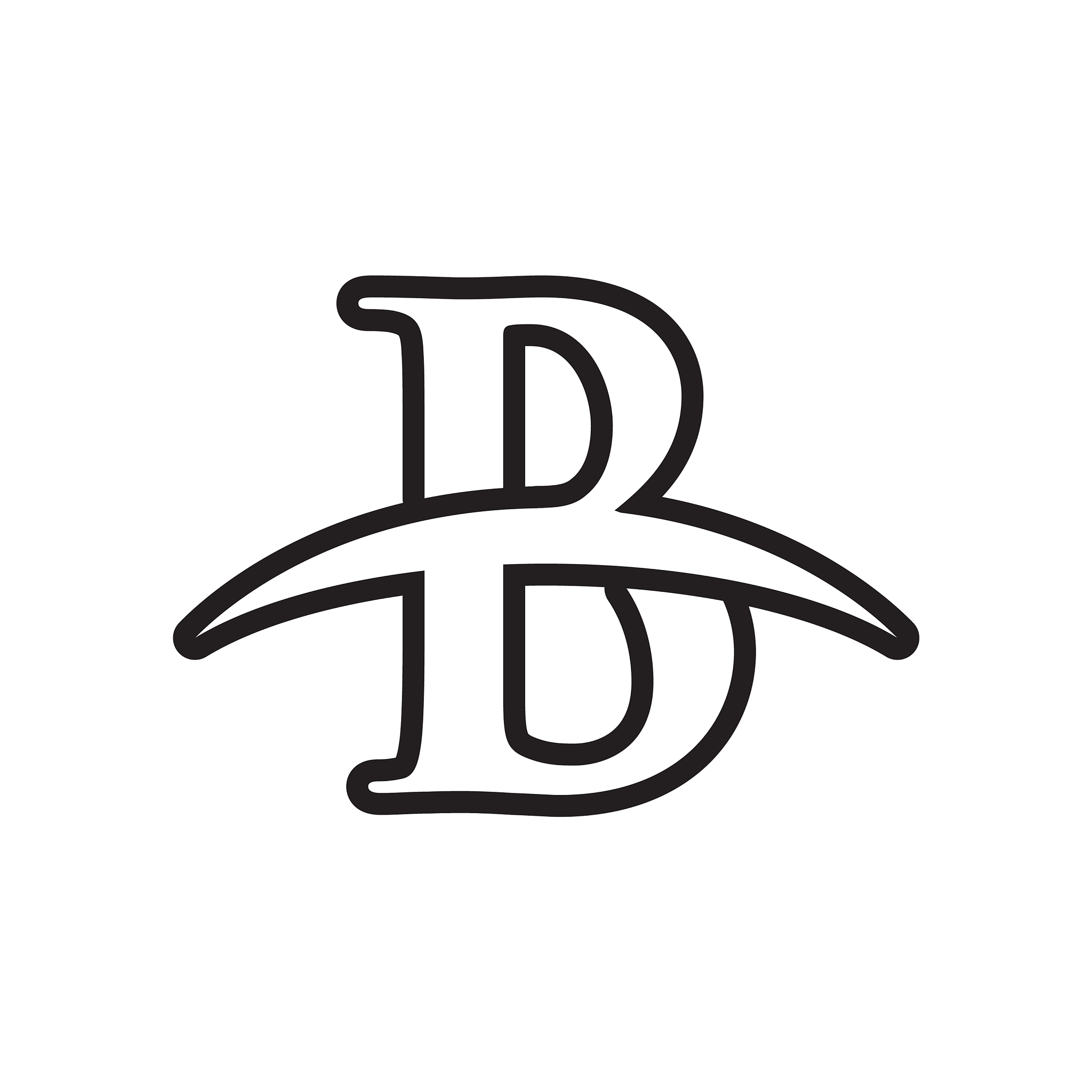 letter b icon symbol design