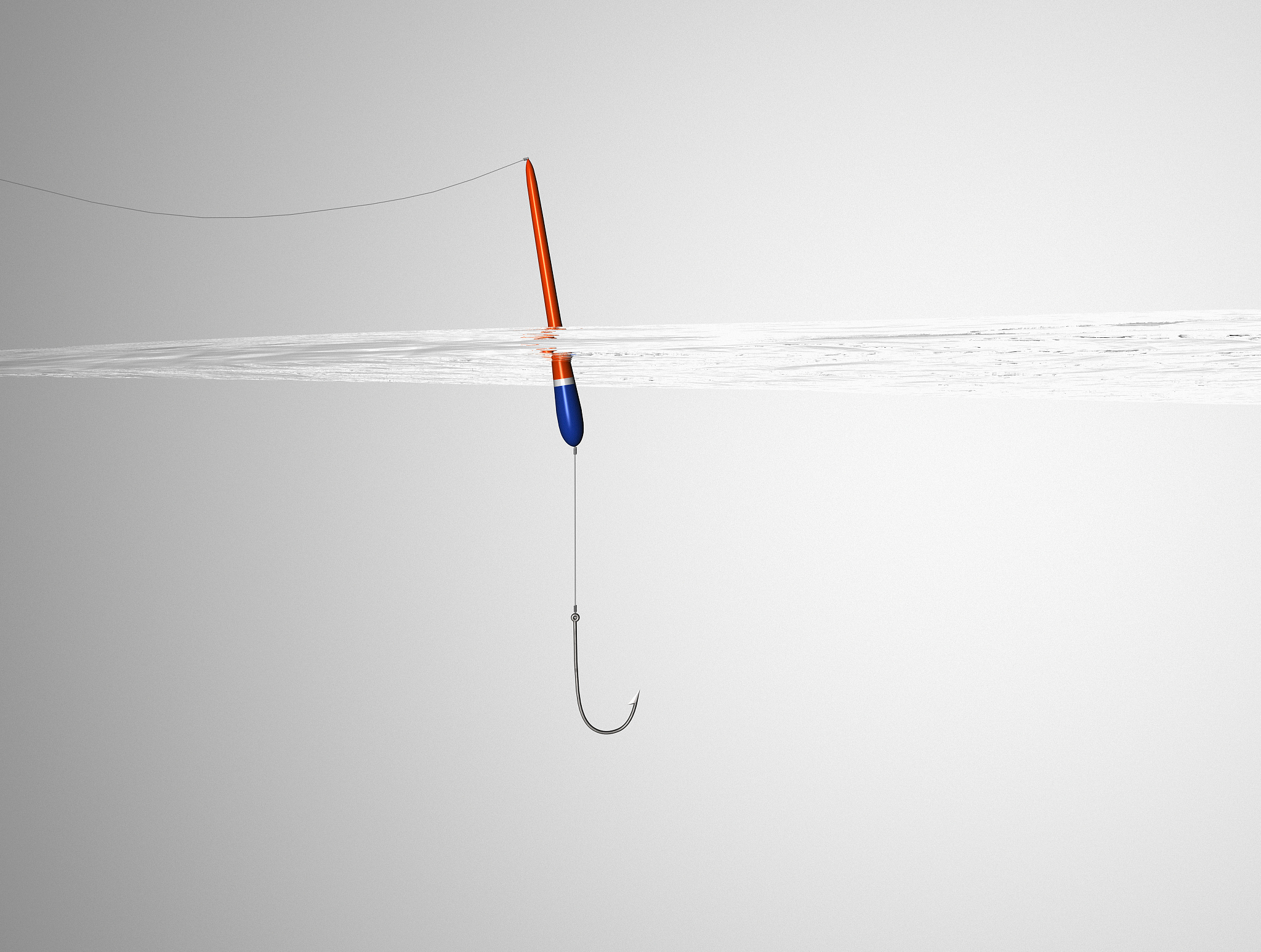 鱼漂有轻微裂缝