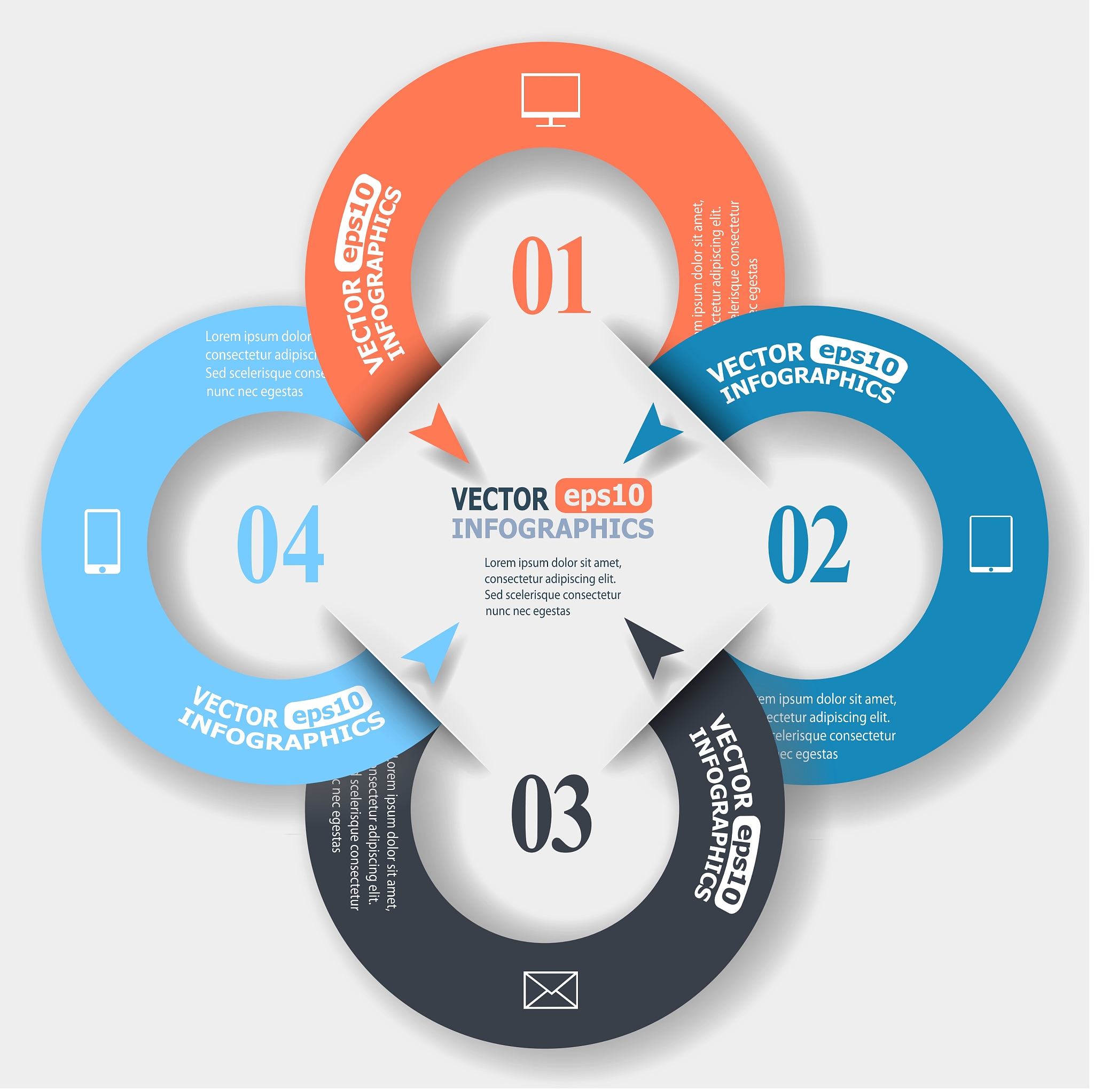 abstract paper infographics