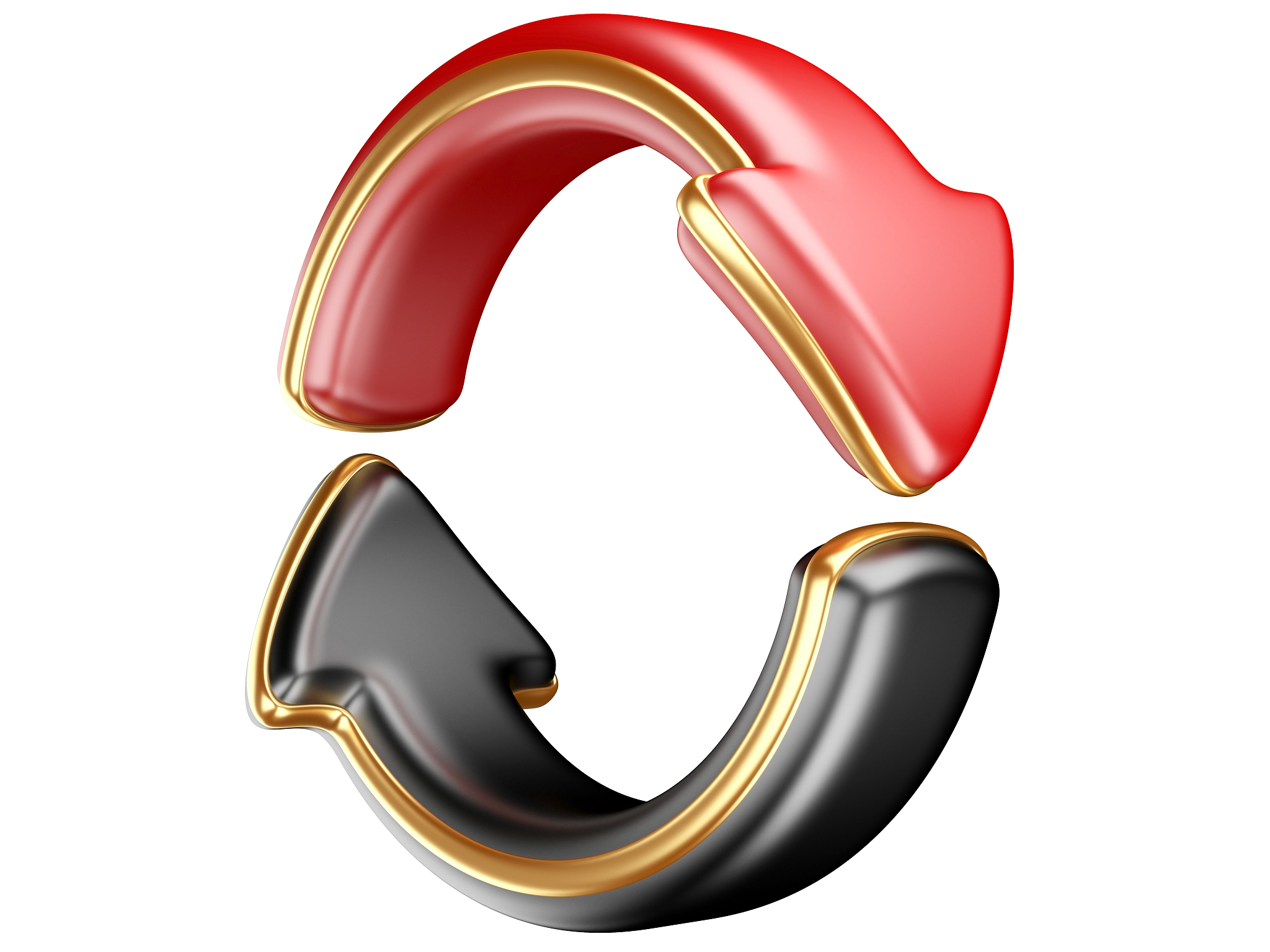 two circular arrows