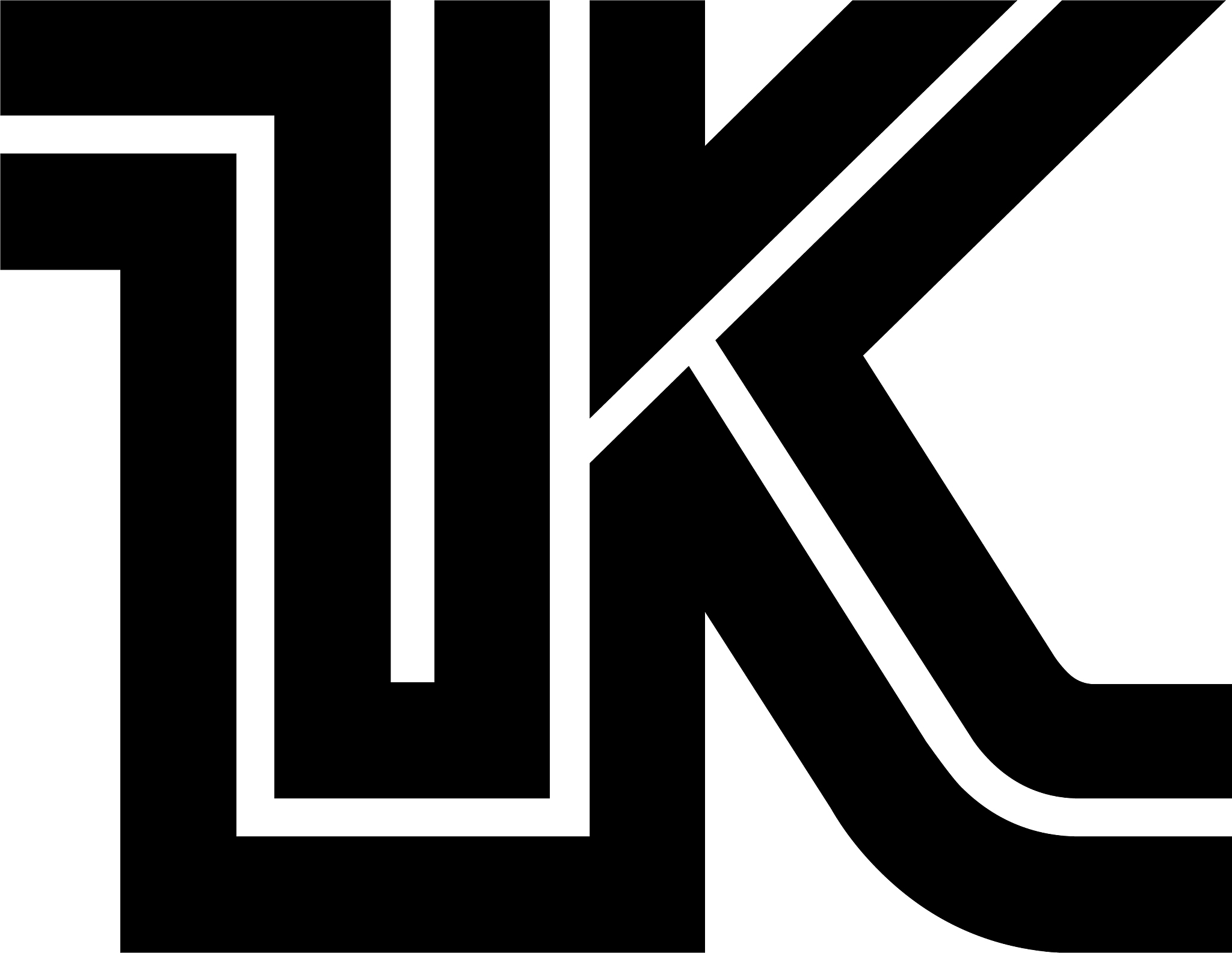 initial letter 1k design logo template