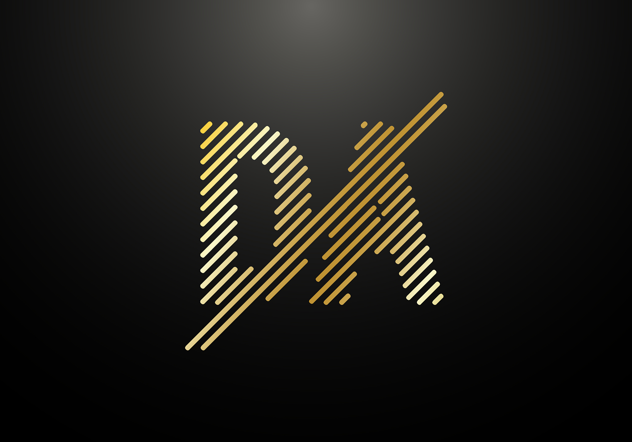 initial monogram letter da logo design template