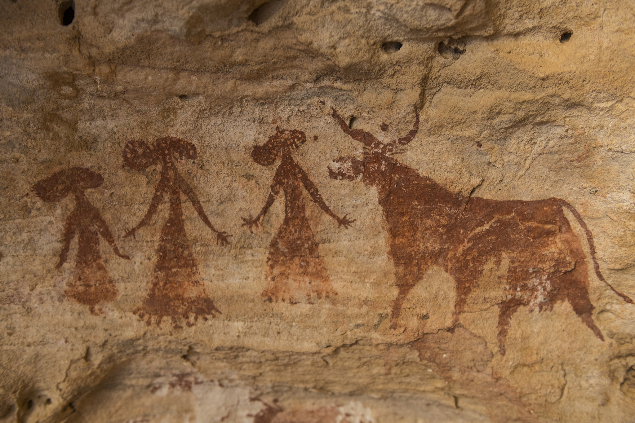 rock painting, ennedi plateau, unesco world heritage site, enned