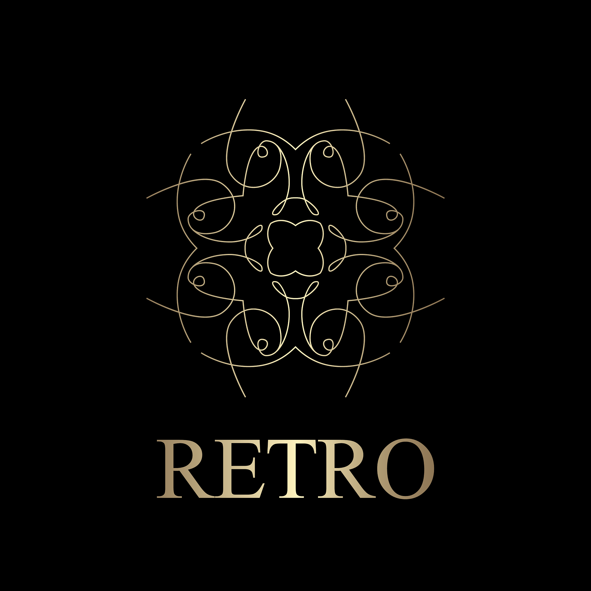 vintage ornamental logo