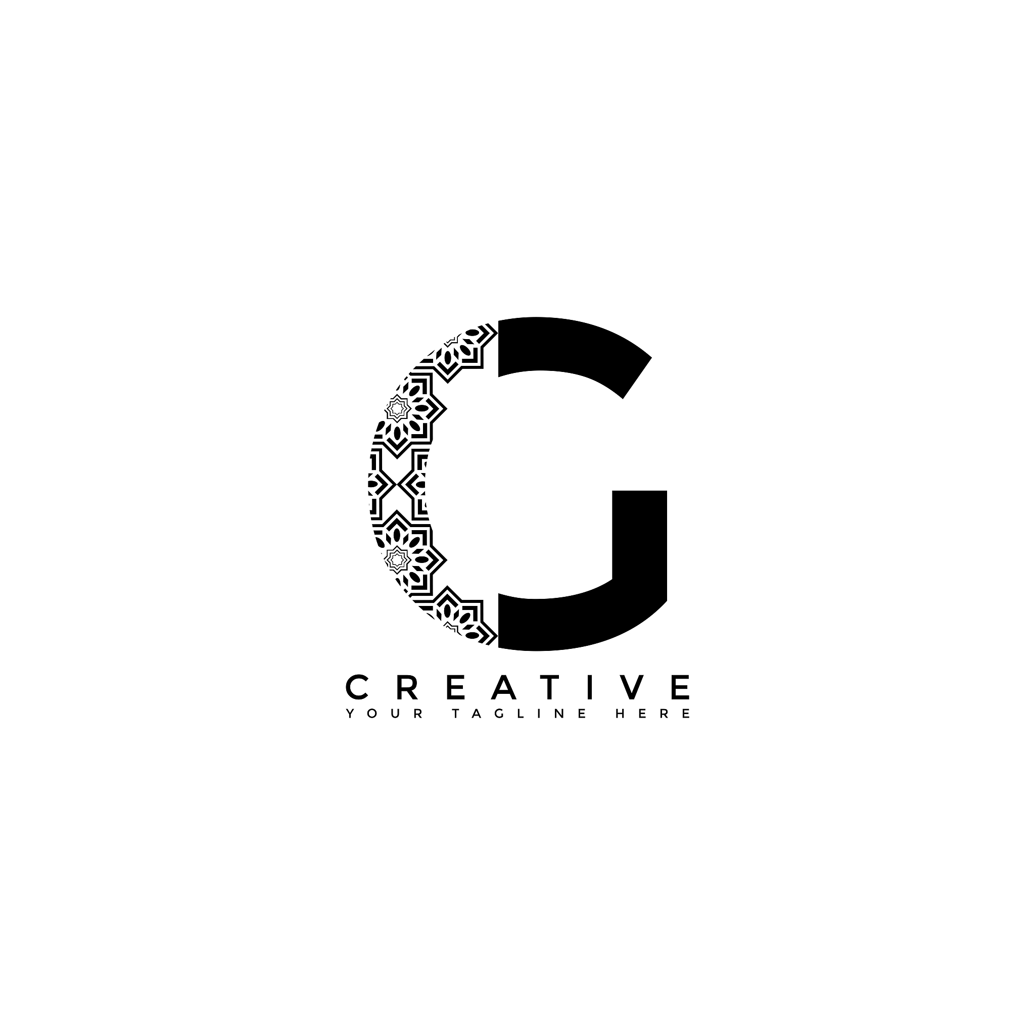 initial g letter luxury ornament monogram logo