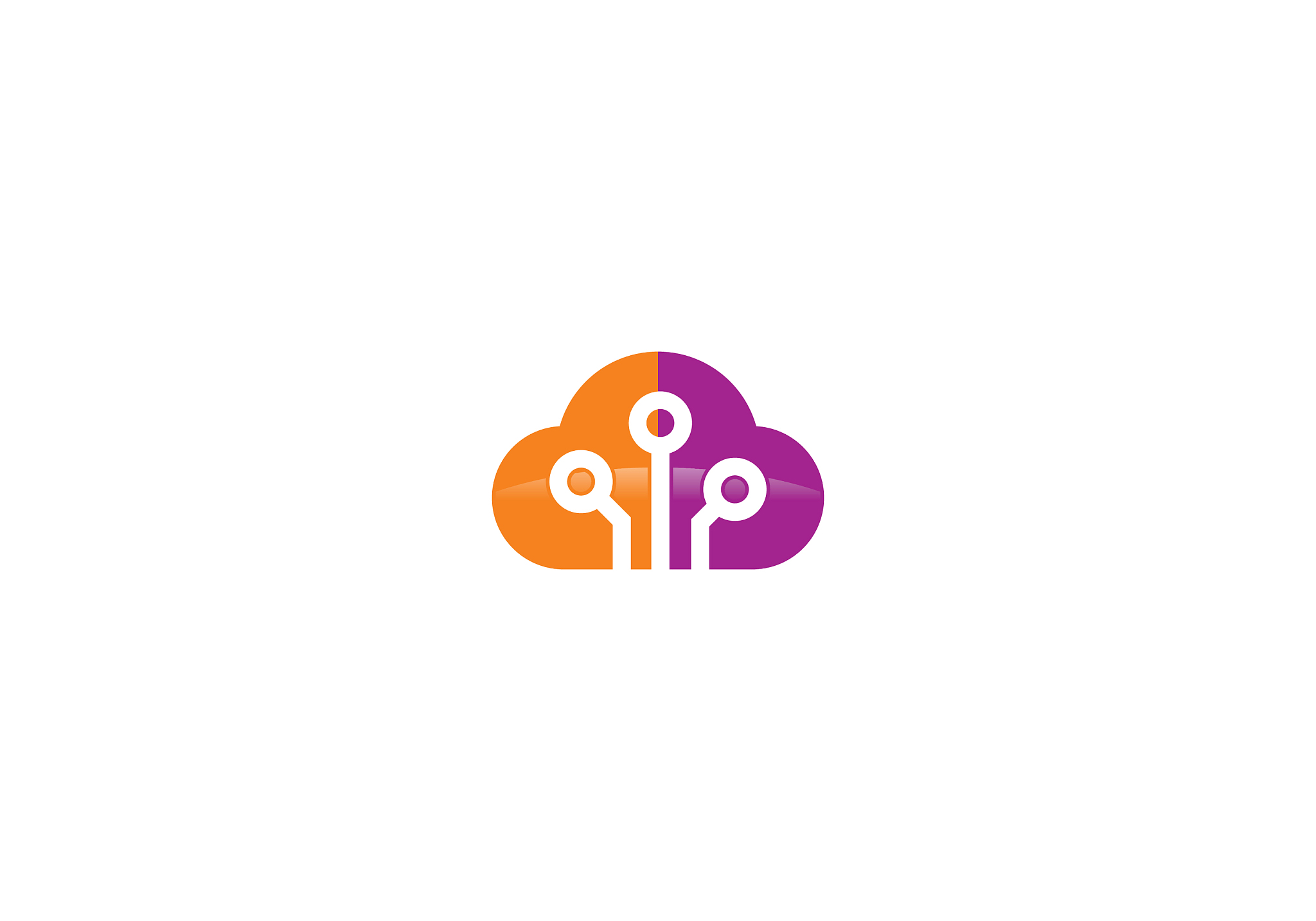 cloud technology connection logo