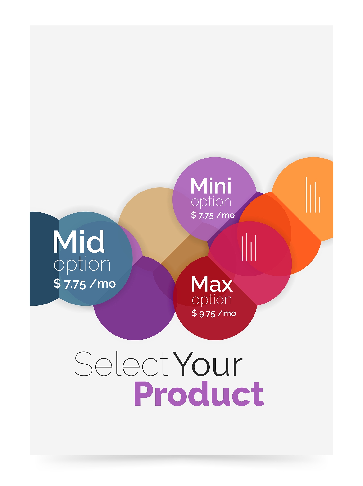 business cover brochure design with select option