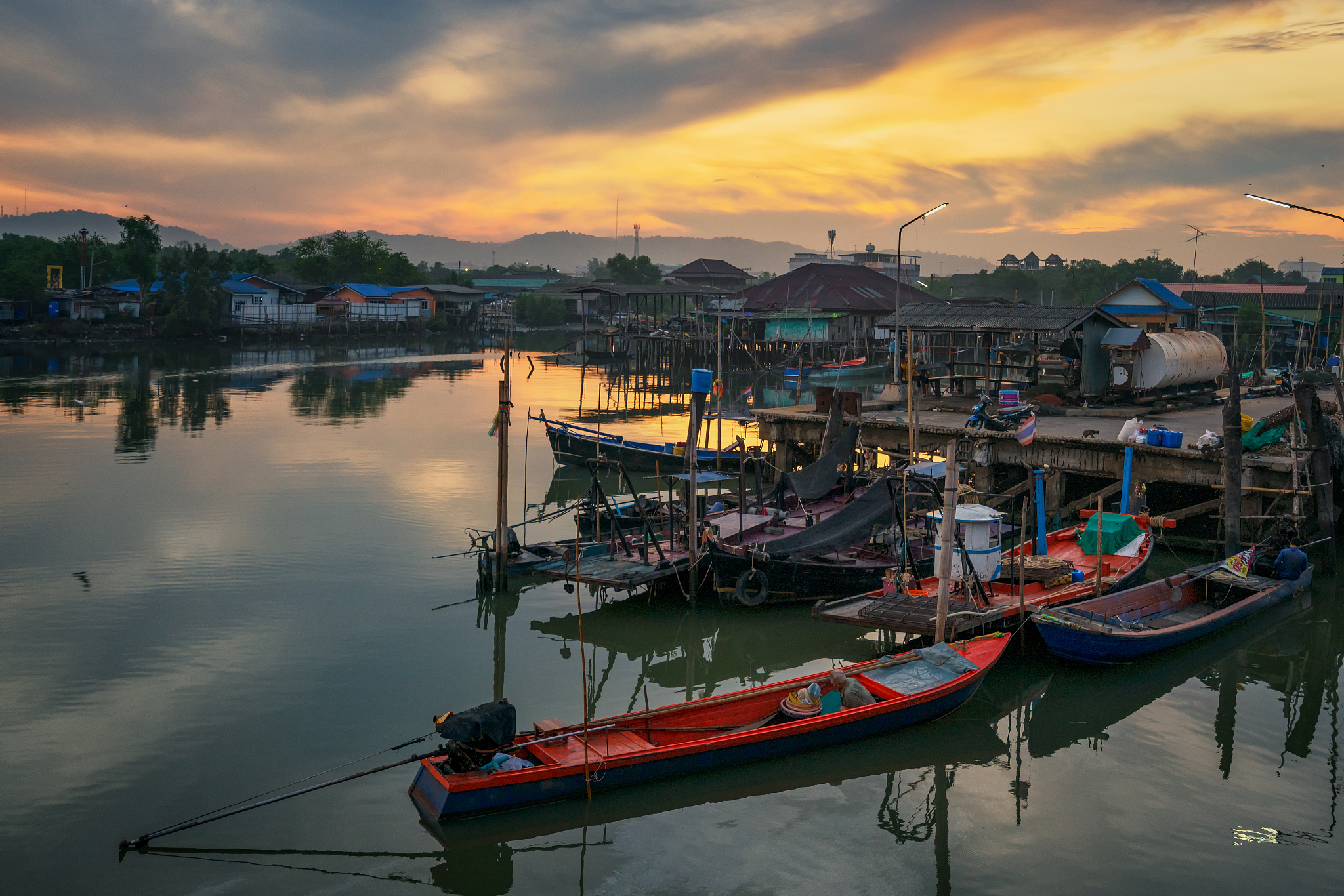 fishing village.
