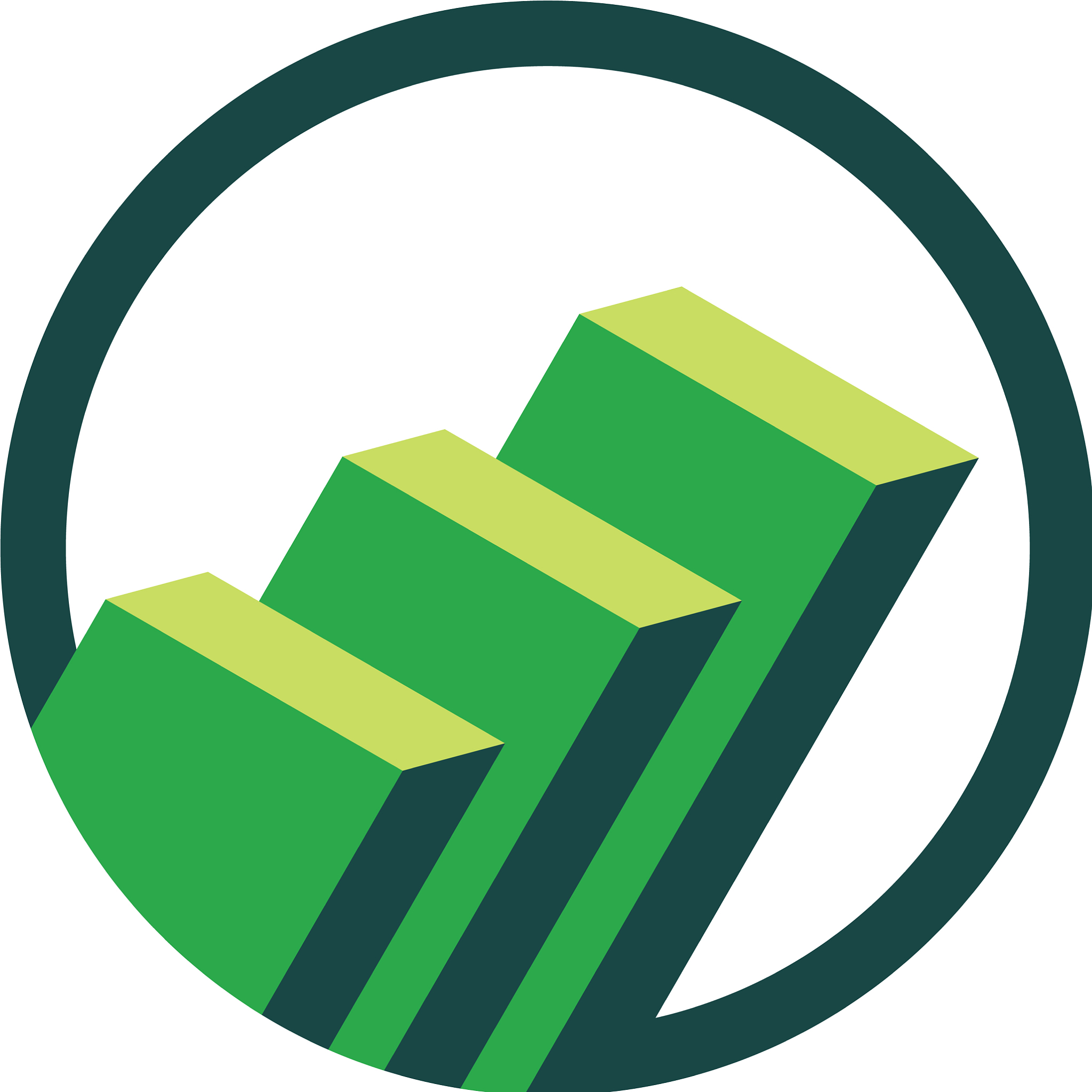 green stock exchange logo template