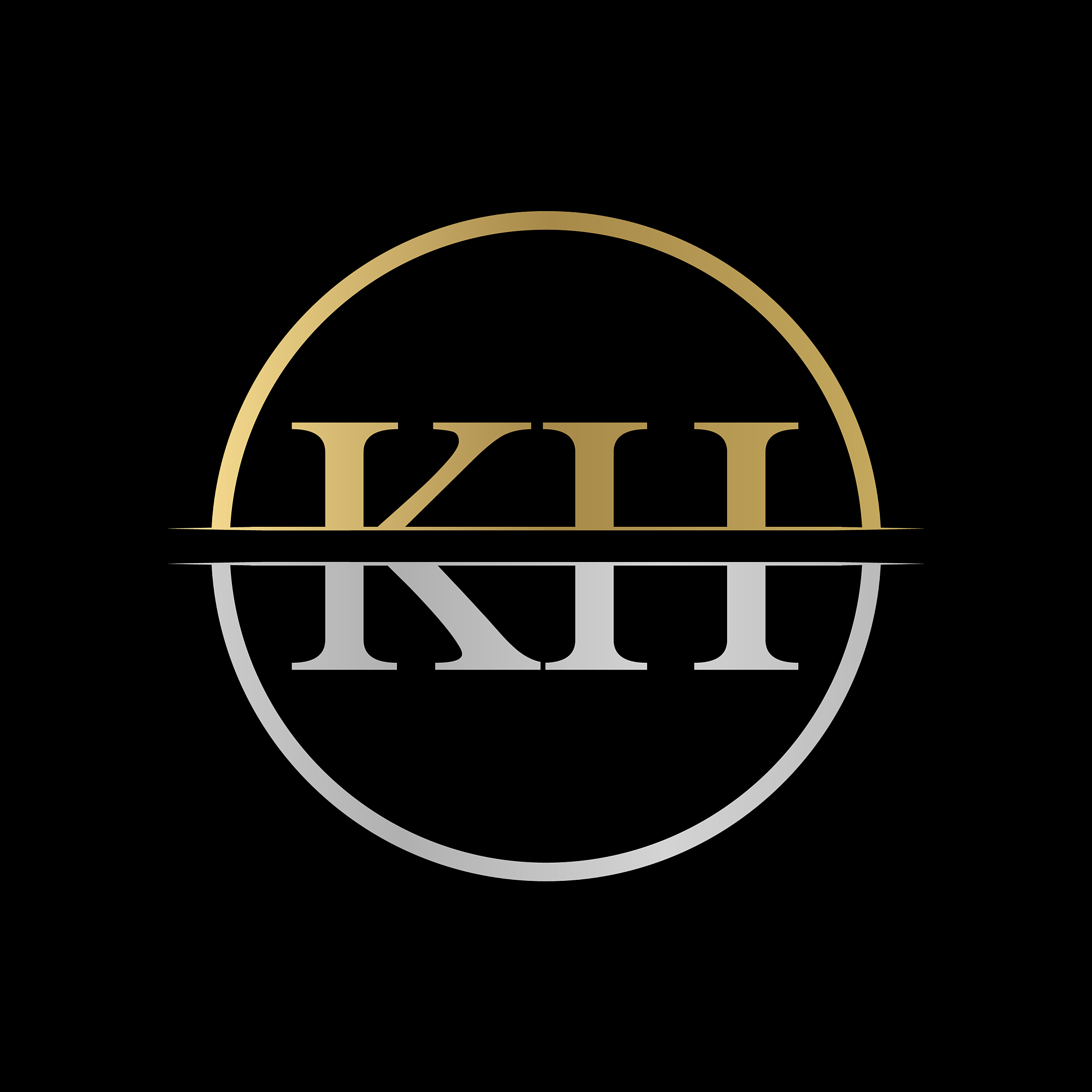 initial kh letter logo design abstract letter kh